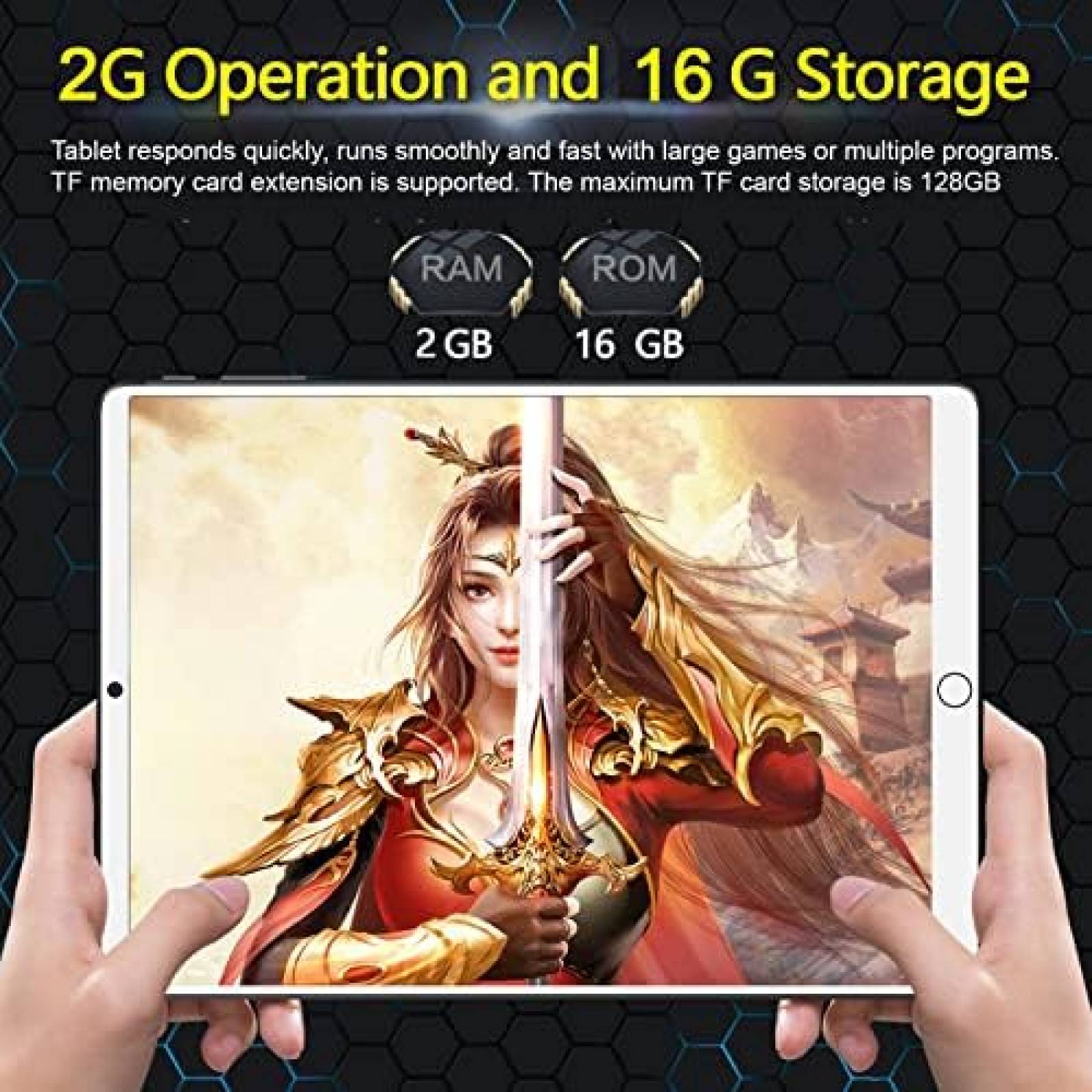 Tablet Q&F Tech 10.1'' QuadCore 16GB SIM Dual -Verde