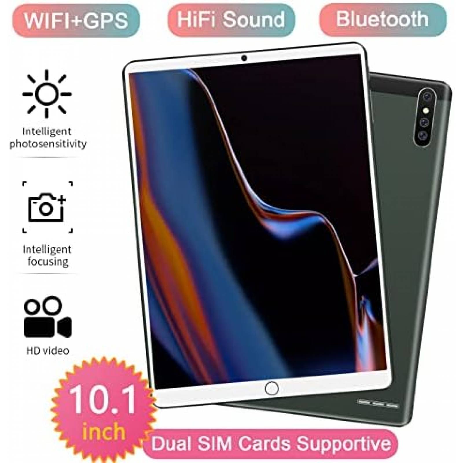Tablet Q&F Tech 10.1'' QuadCore 16GB SIM Dual -Verde