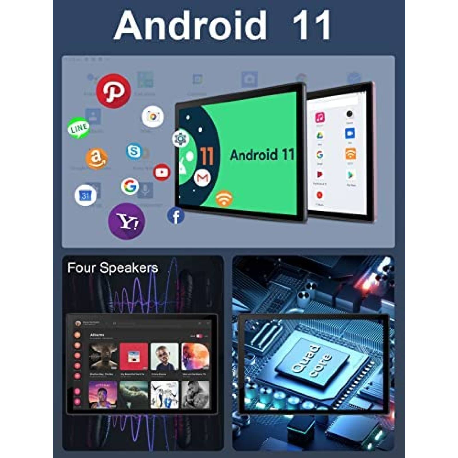 Tablet AOYODKG A9 10.4'' 4GB RAM 64GB 6500mAh MicroSD -Rosa