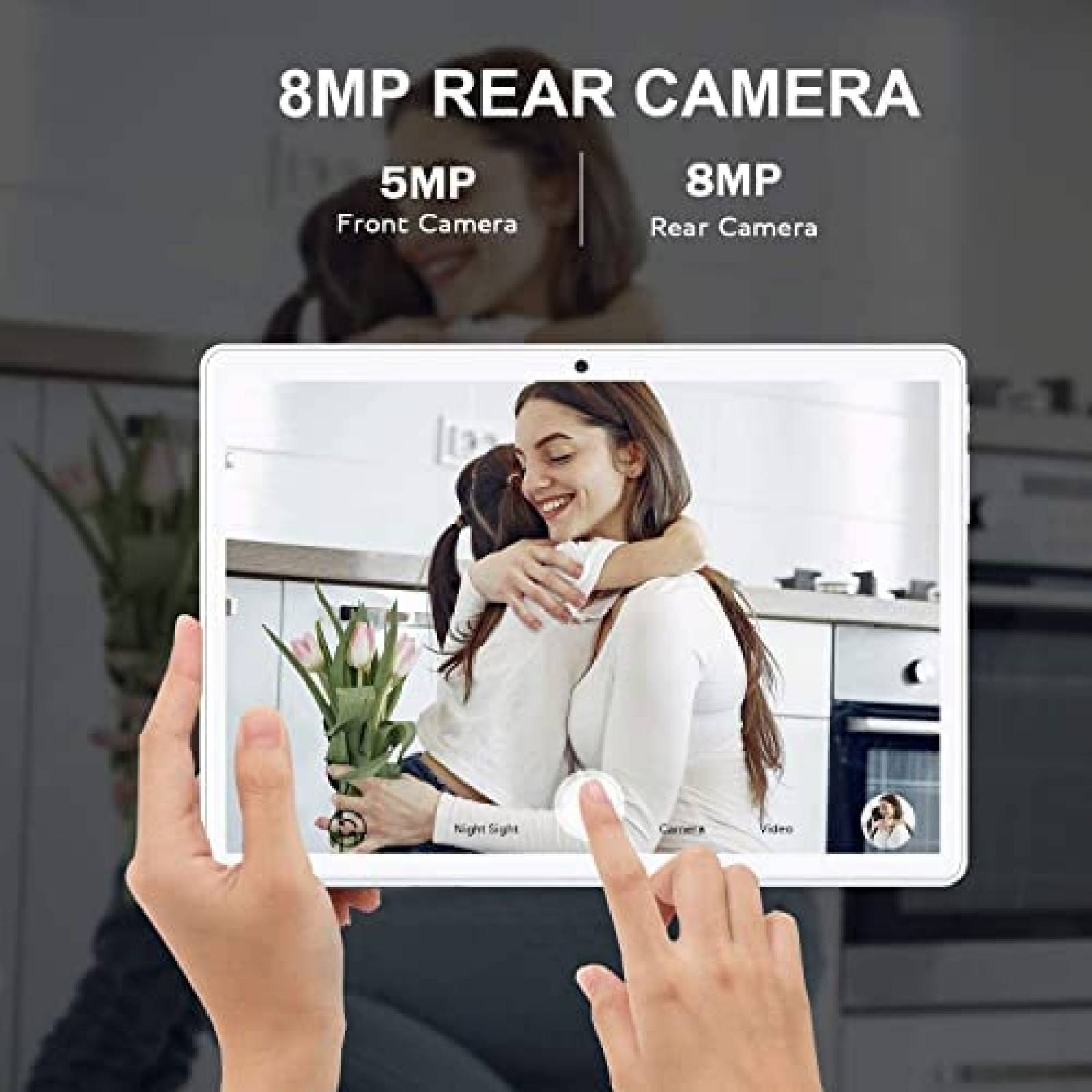 Tablet DUODUOGO 2 en 1 4GB RAM 64GB Dual Cam 8000mAh -Oro