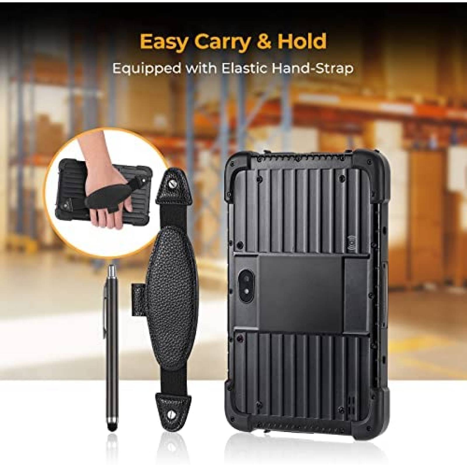 Tablet Uso Rudo MUNBYN 8'' IP67 Aprueba de Agua 64GB -Negro