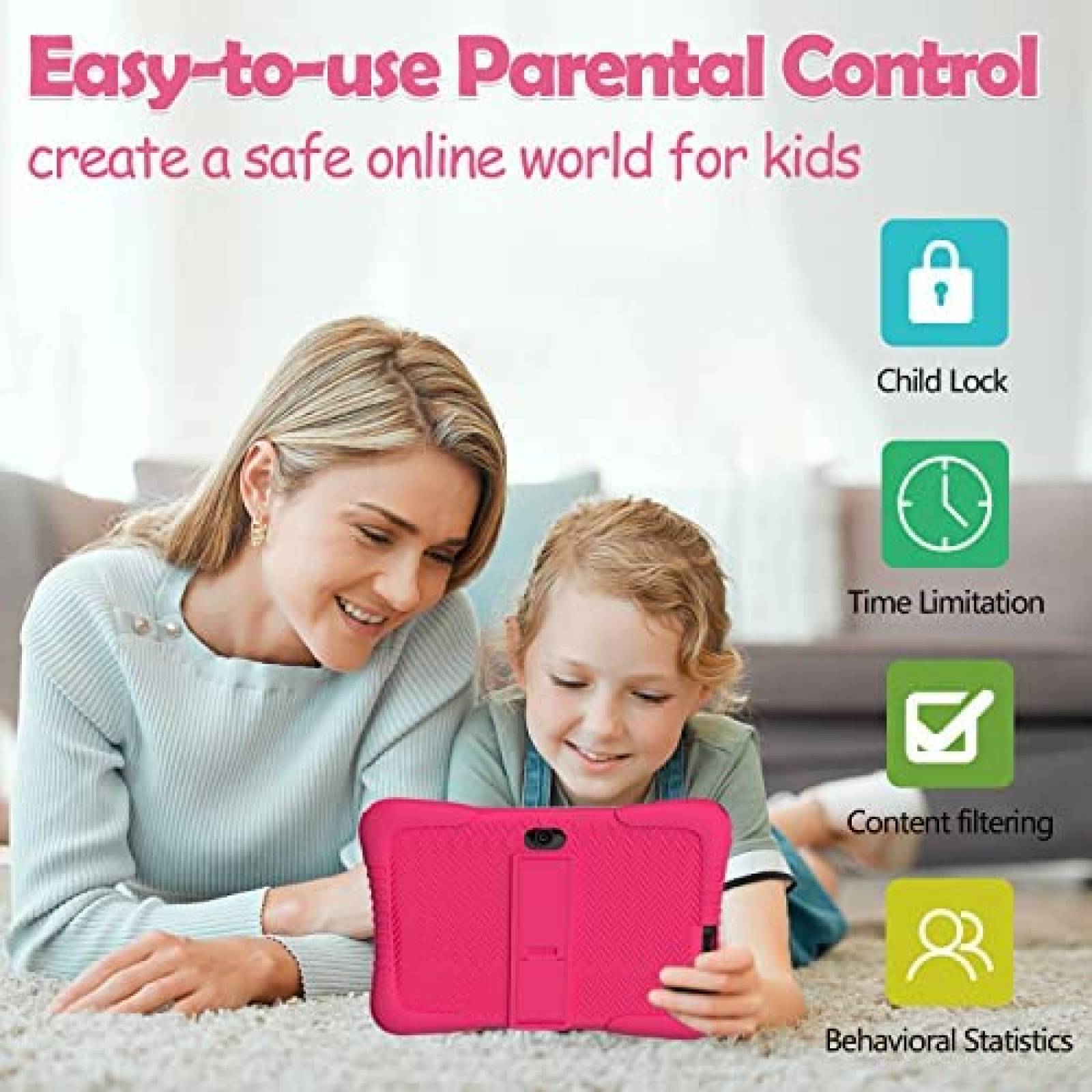 Tablet para Niños DOMATON K710 7'' 2GB RAM 32GB -Rosa