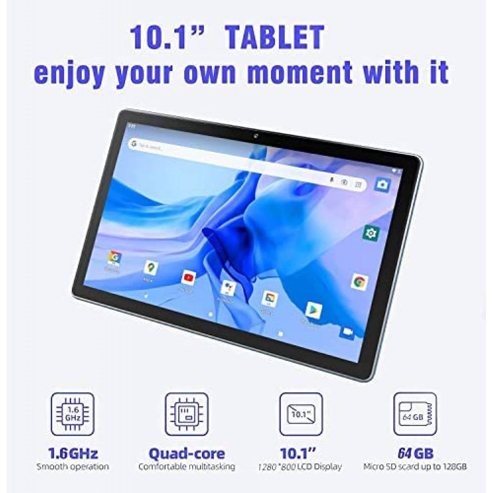 Tablet ZONMAI 10.1'' IPS 4GB RAM 64GB 8000mAh Dual Cam -Azul