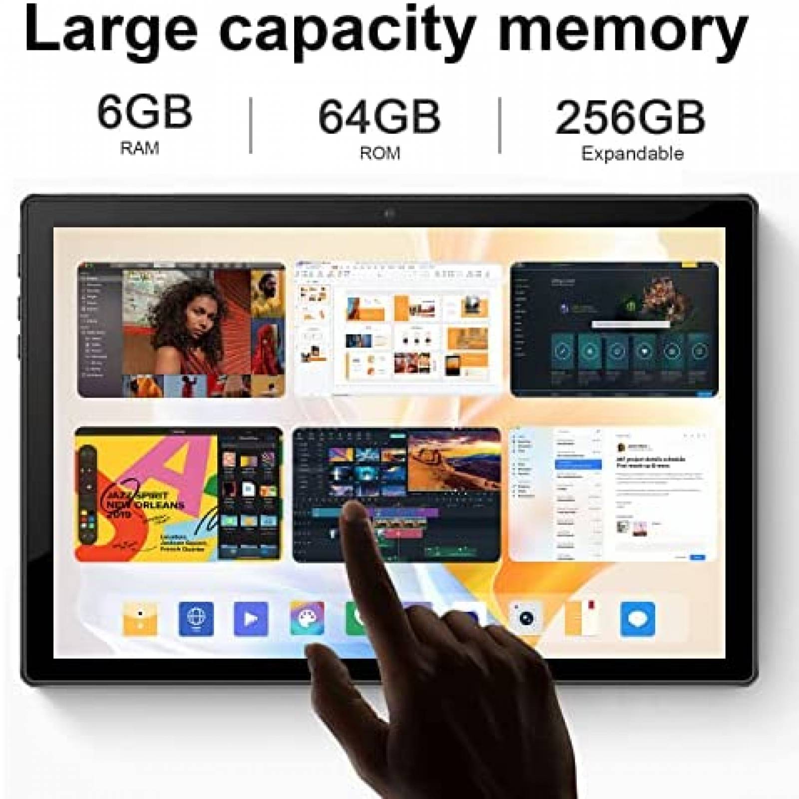 Tablet AOYODKG S2 10.1'' 6GB 64GB Bluetooth 4.3 -Dorado