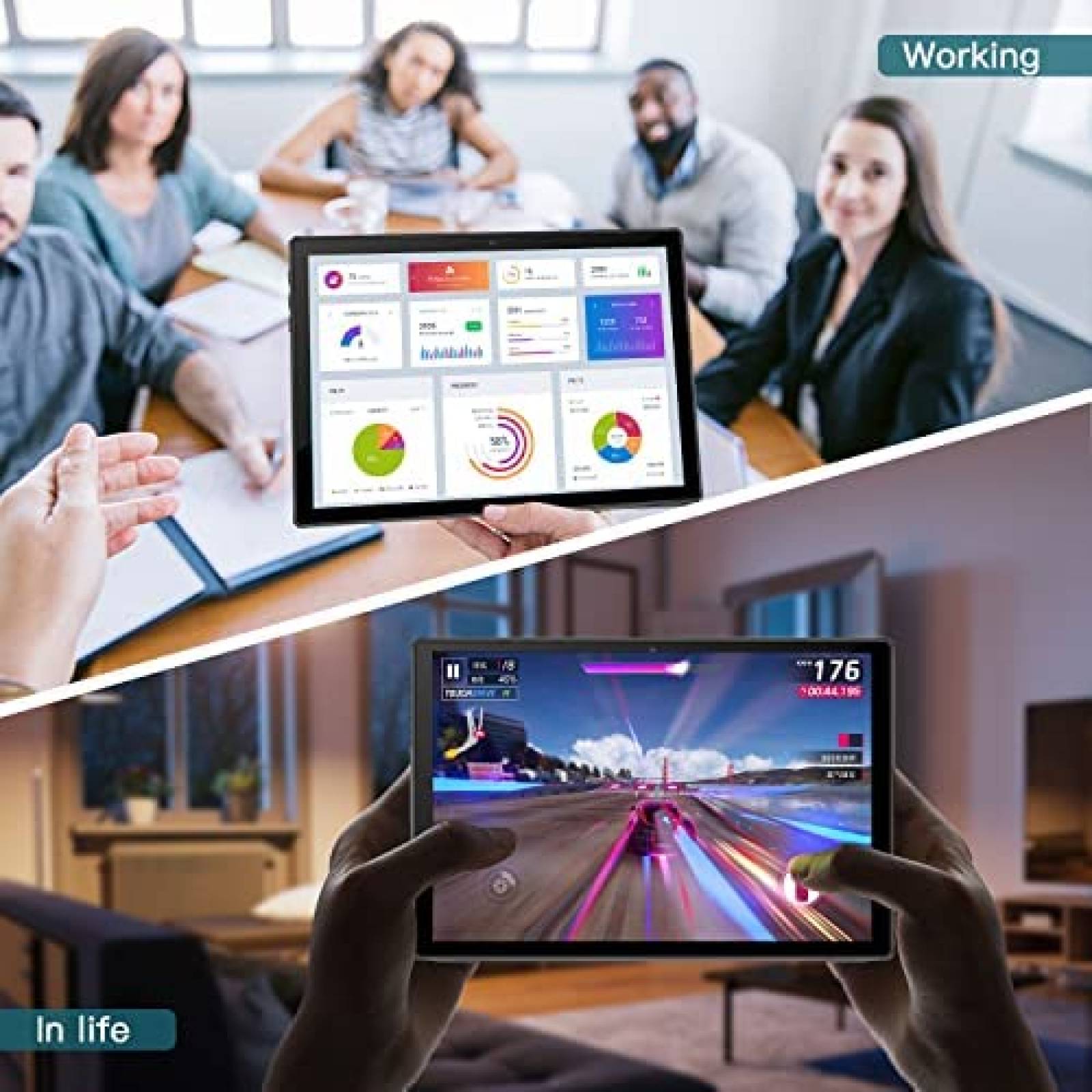 Tablet AOYODKG S2 10.1'' 6GB 64GB Bluetooth 4.3 -Dorado