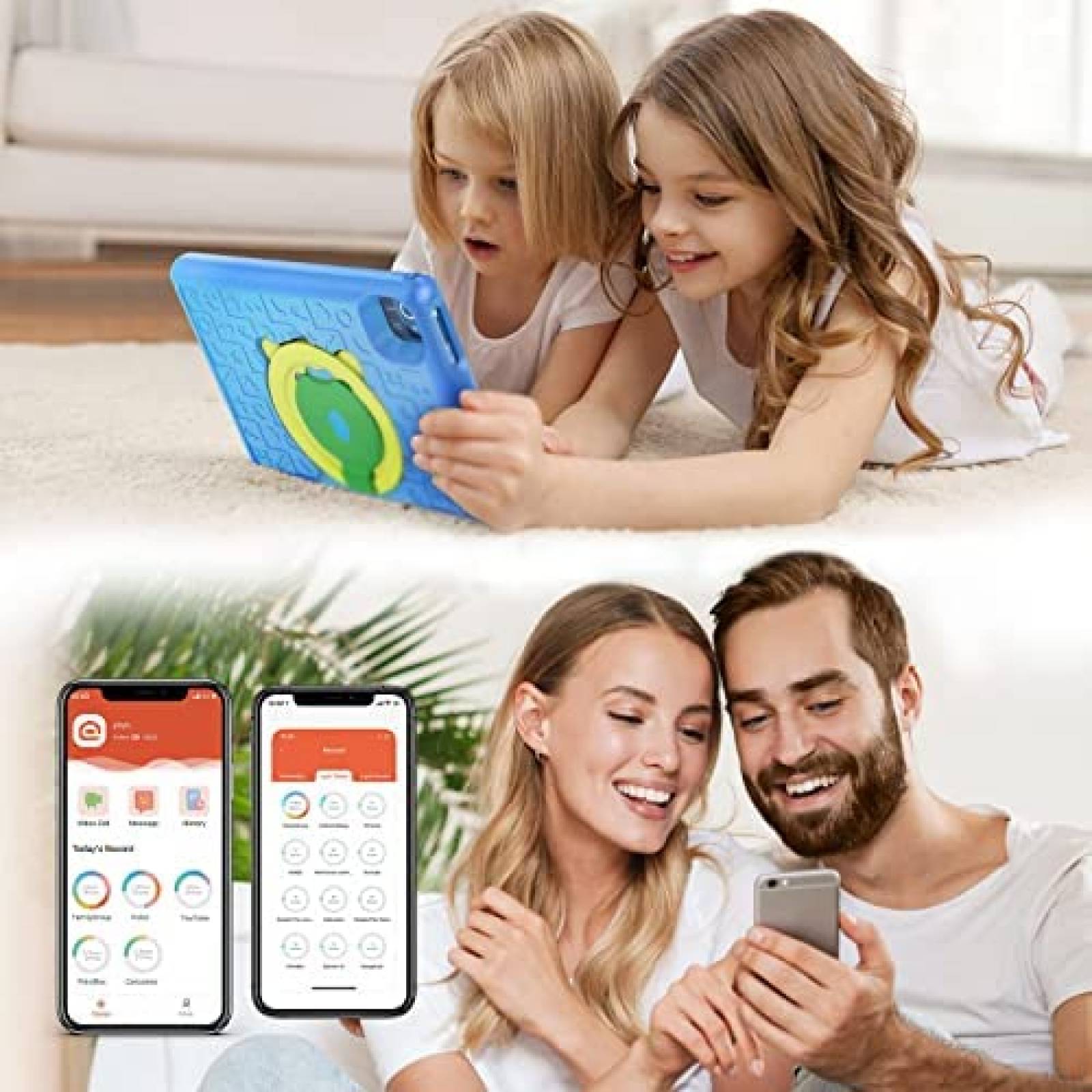 Tablet para Niños AMIAMO 10'' Control Parental 32GB ROM Azul