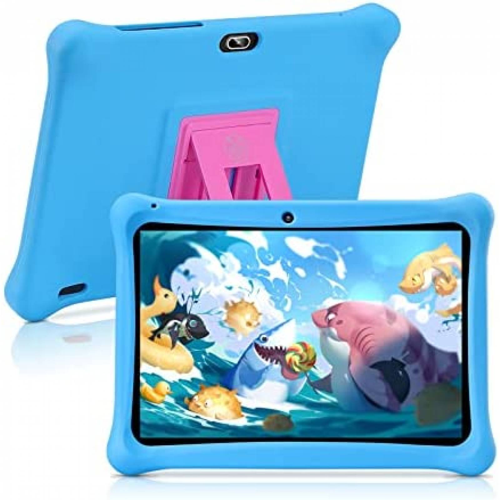 Tablet para niños, tableta de 10 pulgadas para niños, tabletas WiFi Android  12 para niños pequeños con doble cámara de 2 MP+8 MP, 3 GB+64 GB, pantalla
