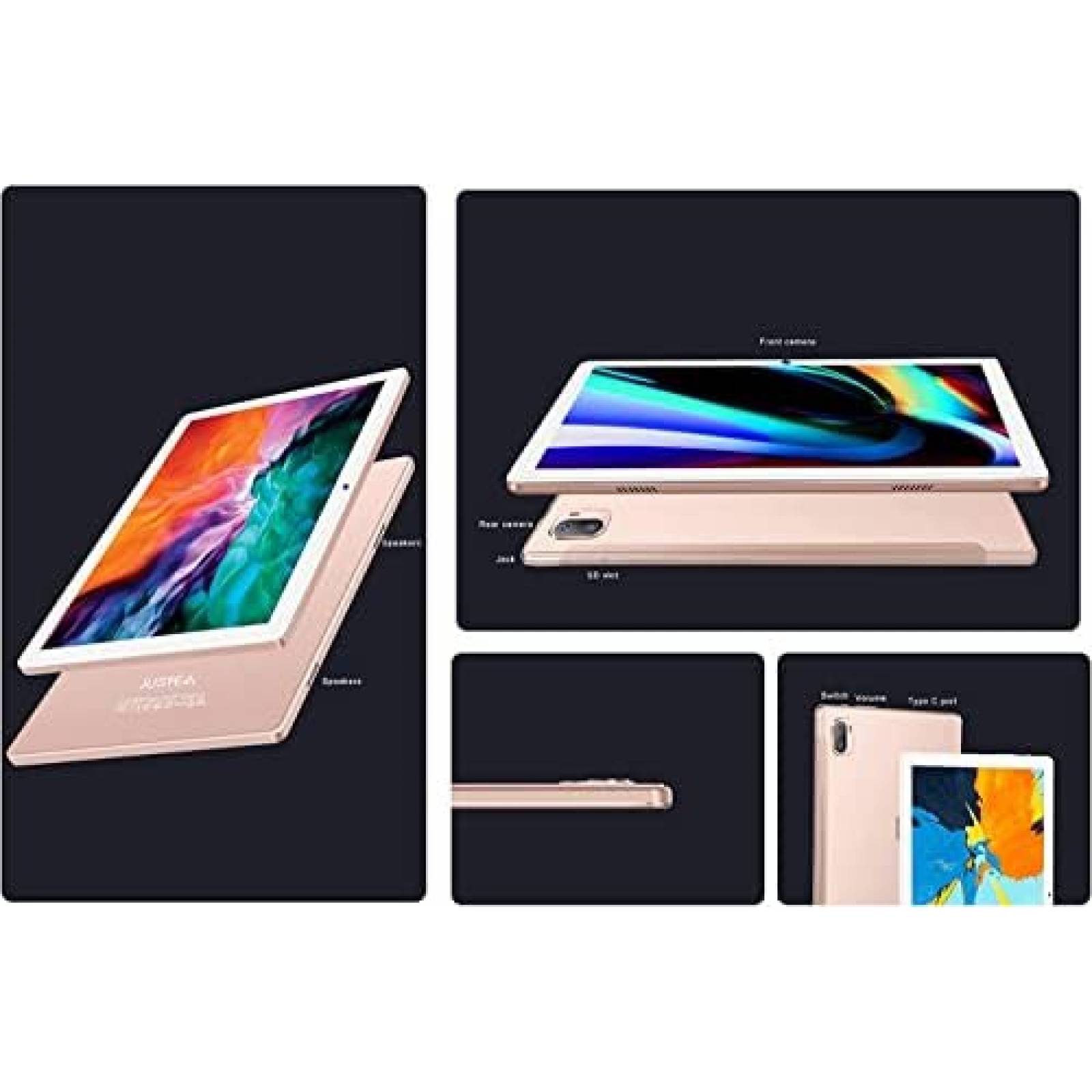 Tablet JUSYEA J10 10'' 4GB RAM 64GB+128GB ROM -Rosa