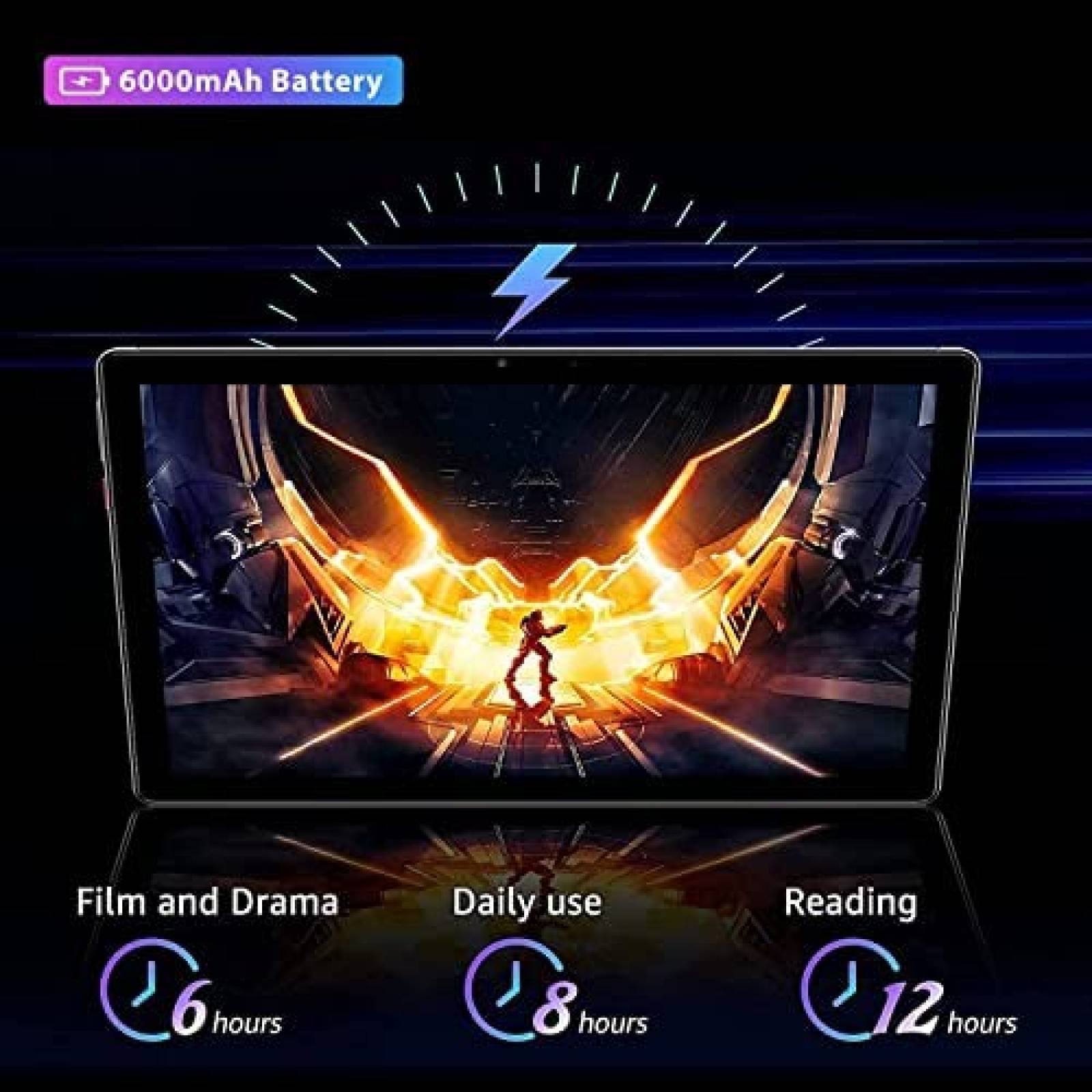 Tablet SUMTAB K102 10'' 3GB RAM 32GB 6000mAh + Funda -Negro