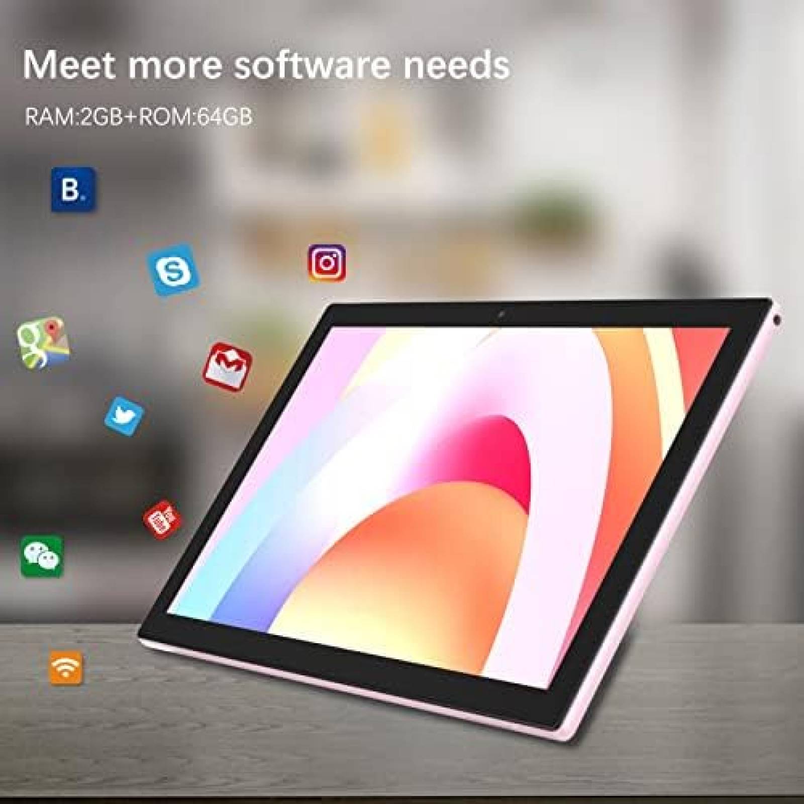 Tablet NOVOJOY Q10S 10'' 2GB RAM 64GB 4 Core 6000mAh -Rosa