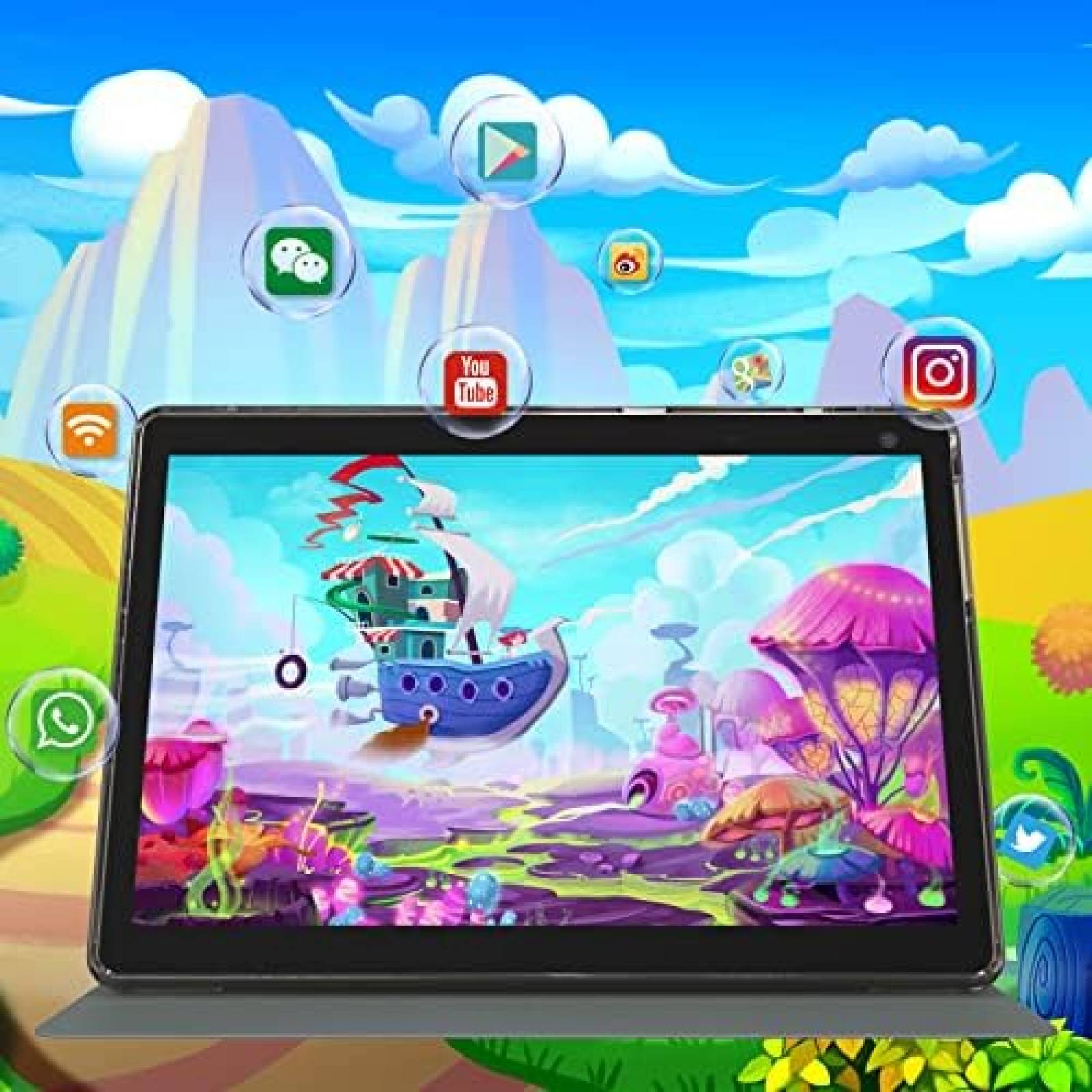 Tablet para Niños ZZB ZB10 10'' 2GB RAM 32GB 6000mAh -Morado