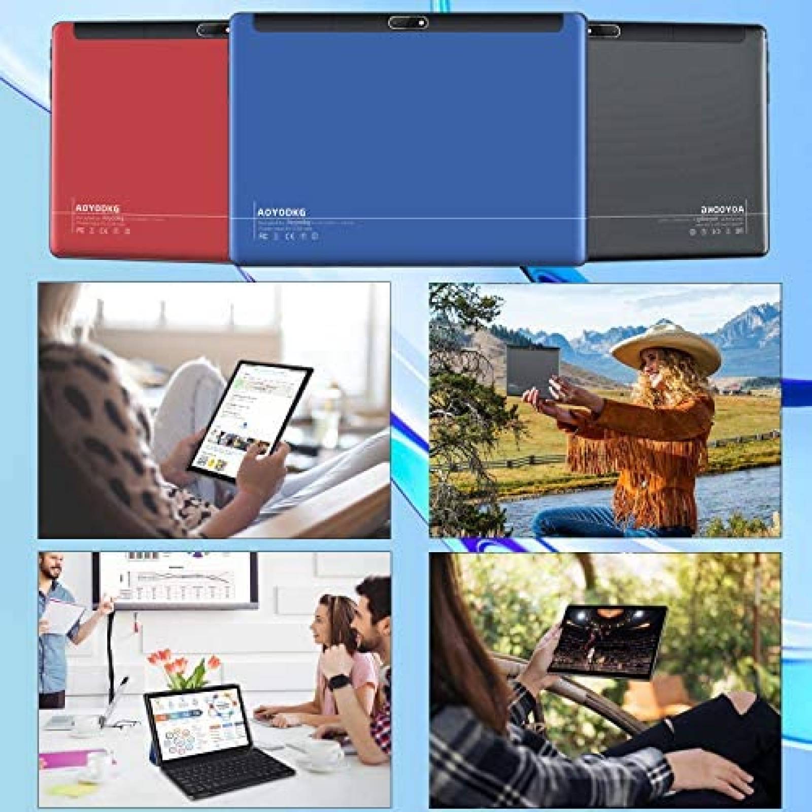 Tableta AOYODKG MFWUS M40 GP 10.1" 4 GB Bluetooth -Azul