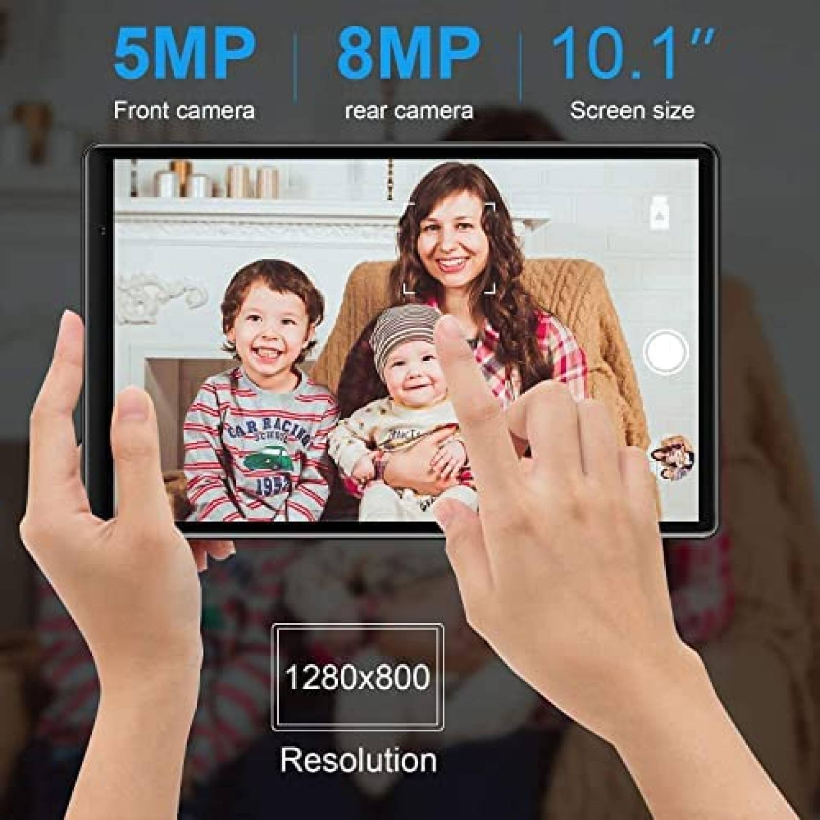 Tablet DUODUOGO 10.1'' QuadCore 64GB 128GB 13MP -Negro