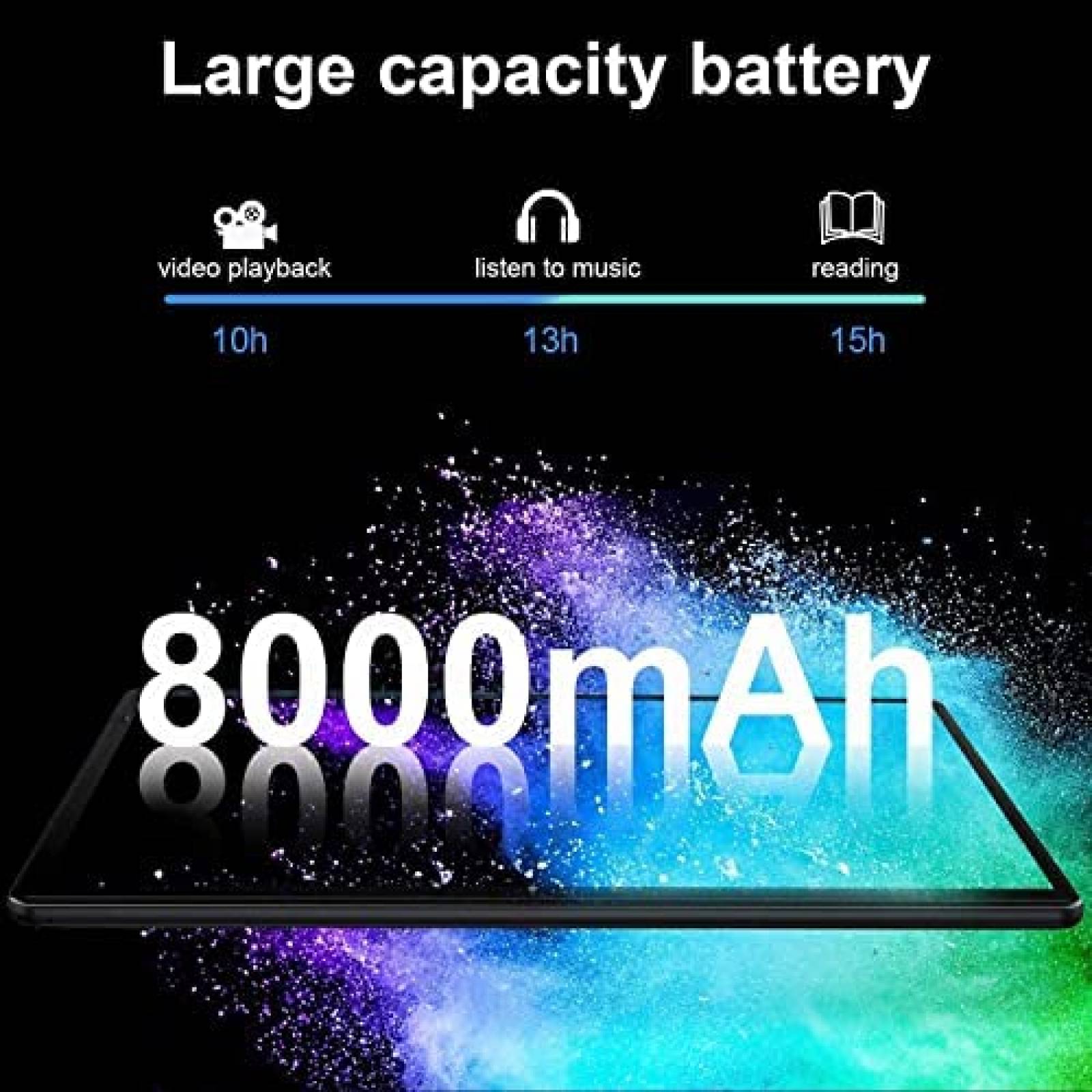 Tablet DUODUOGO 10.1'' QuadCore 64GB 128GB 13MP -Negro