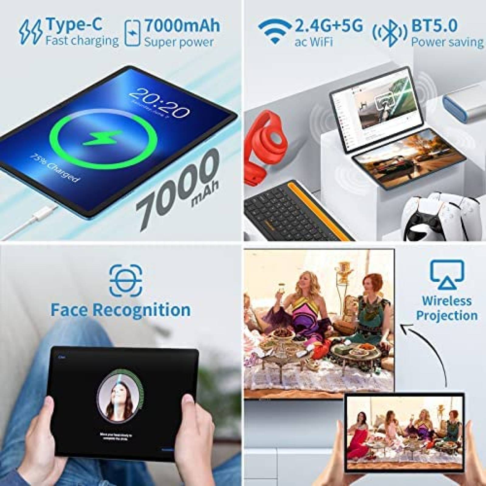 Tablet TECLAST M40Plus 10'' OctaCore 8GB 128GB -Azul