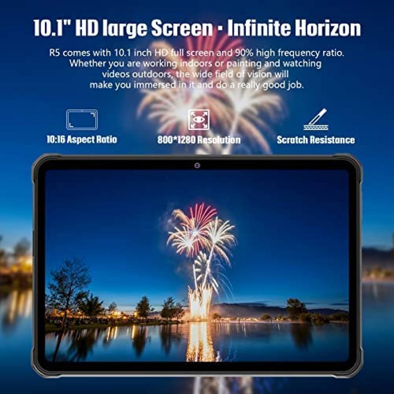 Tablet HOTWAV R5 10.1'' OctaCore 4GB 64GB 16MP IP68 -Negro