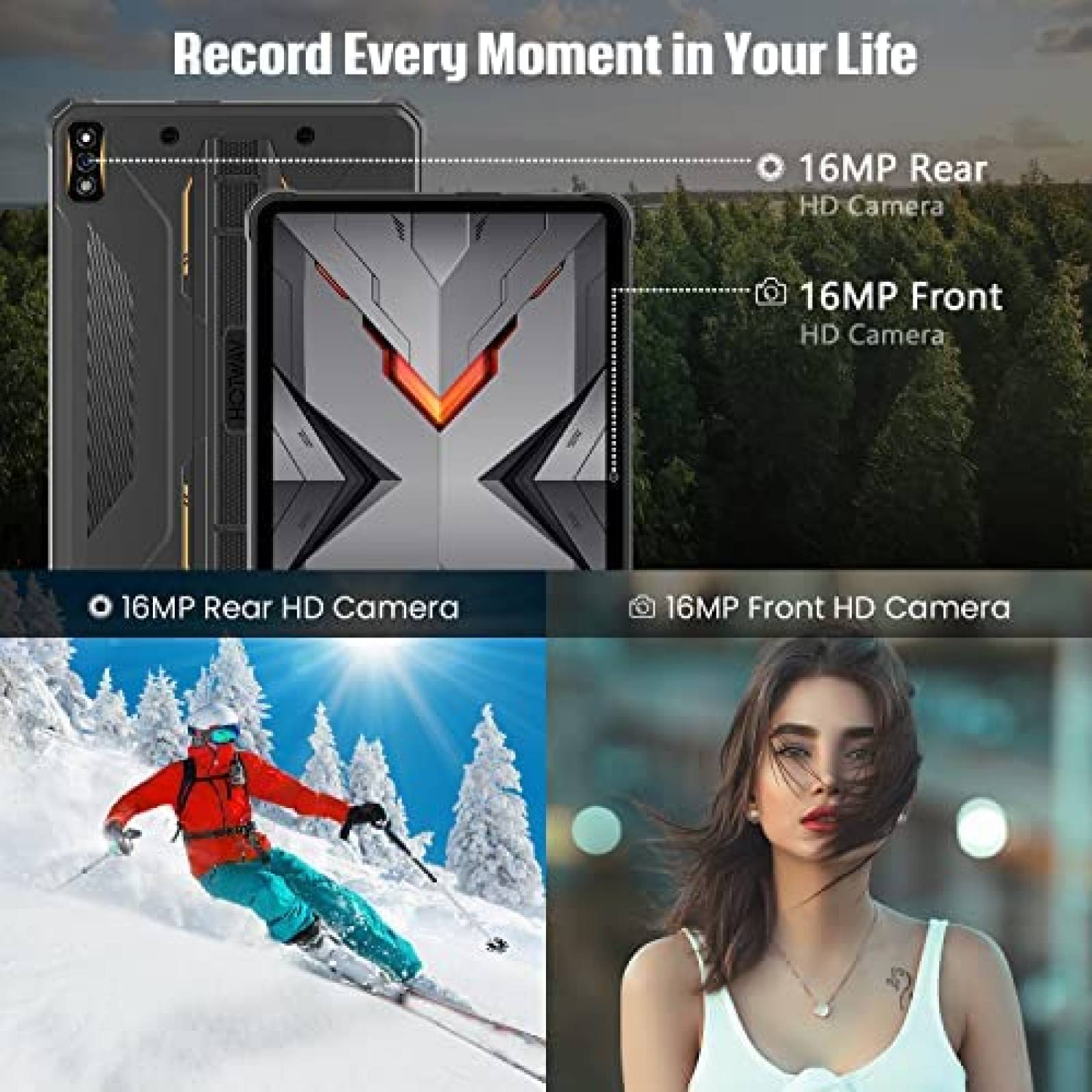 Tablet HOTWAV R5 10.1'' OctaCore 4GB 64GB 16MP IP68 -Negro