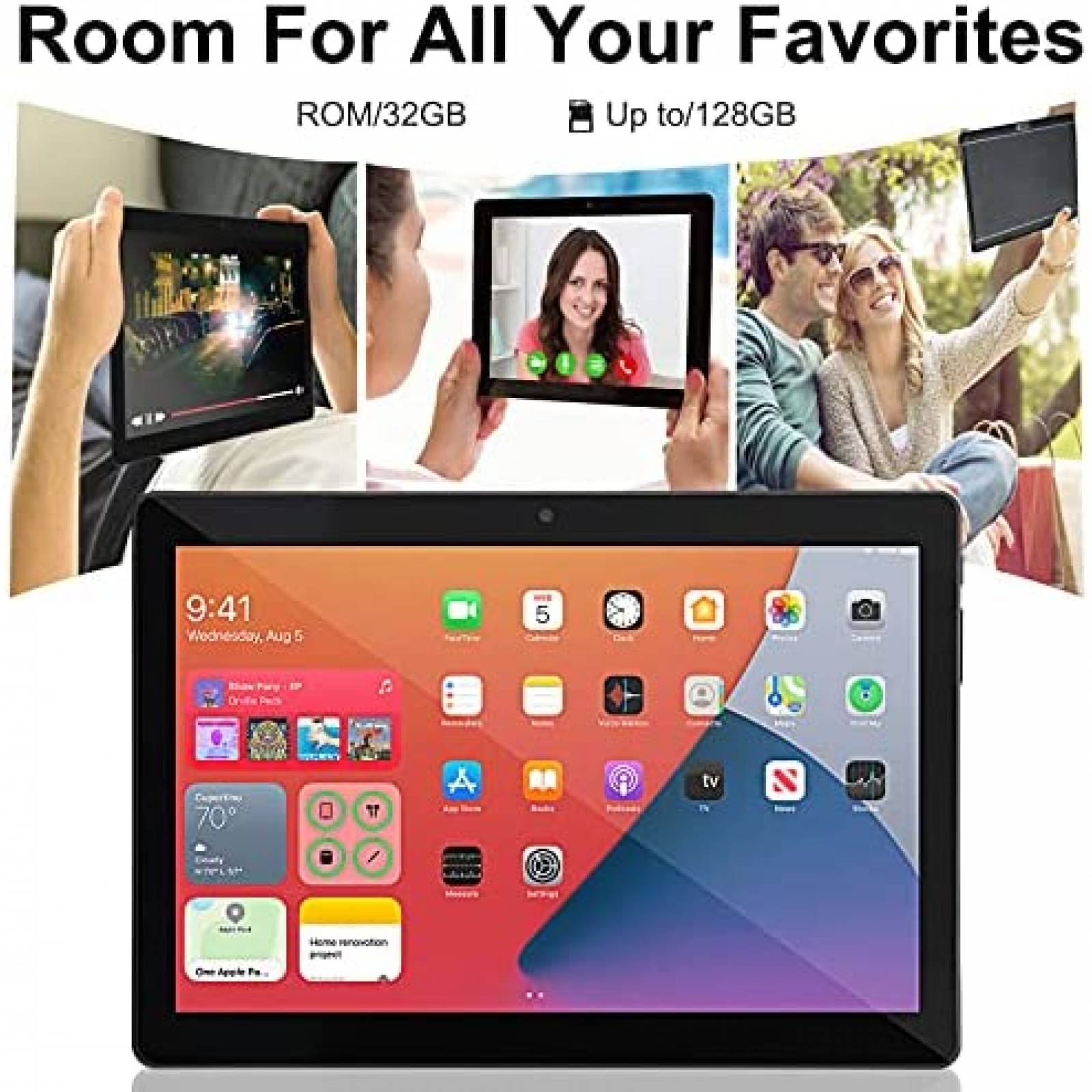 Tablet Veidoo T12 10.1'' 2GB RAM 32GB Dual Sim 4 Core -Negro