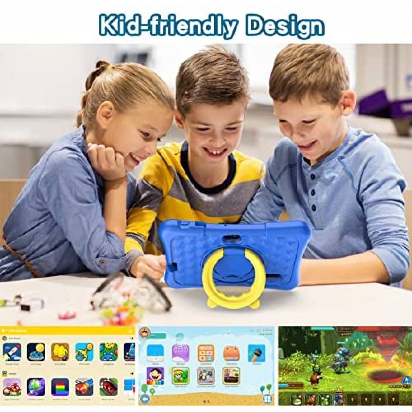 Tablet para Niños Pritom K7 PRO 7'' 2GB RAM 32GB -Azul