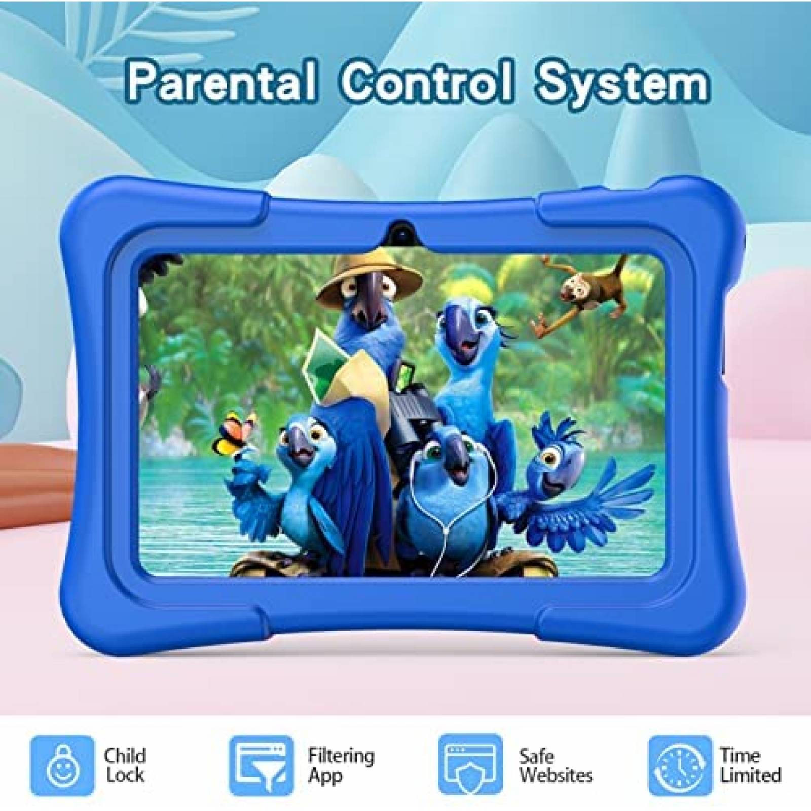 Tablet para Niños Pritom K7 PRO 7'' 2GB RAM 32GB -Azul
