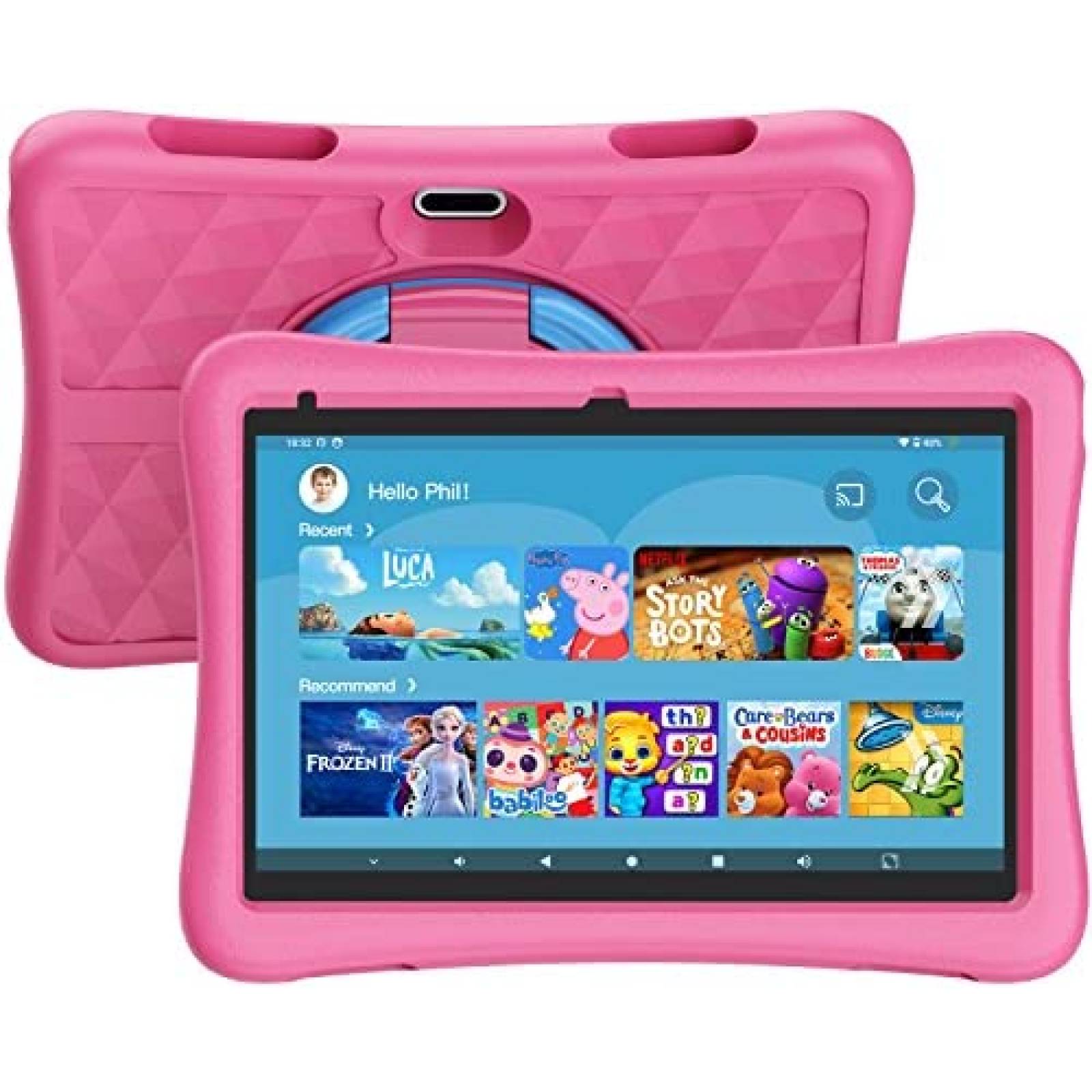Tablet para Niños KYASTER 10'' 2GB RAM 32GB 7000mAh -Rosa