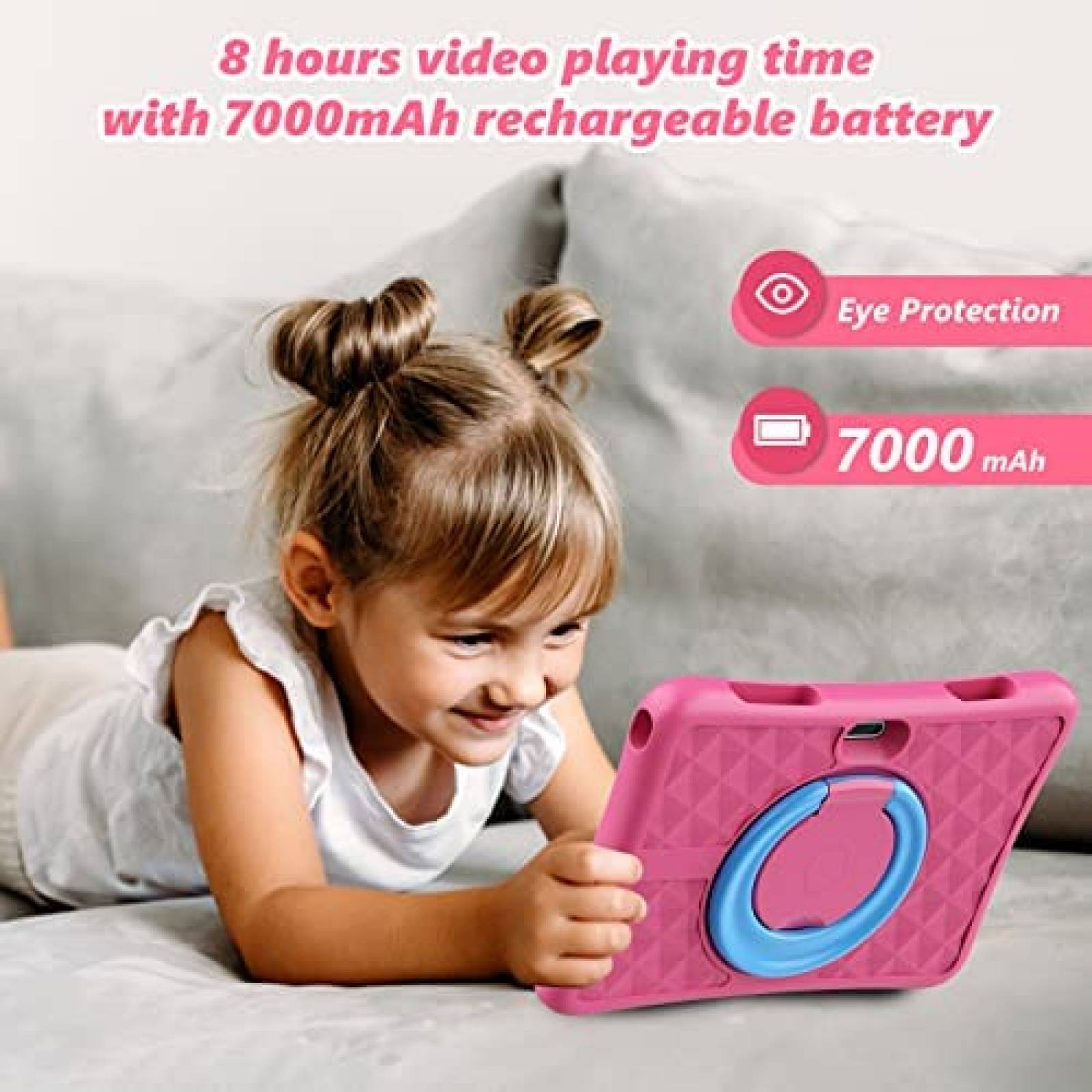 Tablet para Niños KYASTER 10'' 2GB RAM 32GB 7000mAh -Rosa