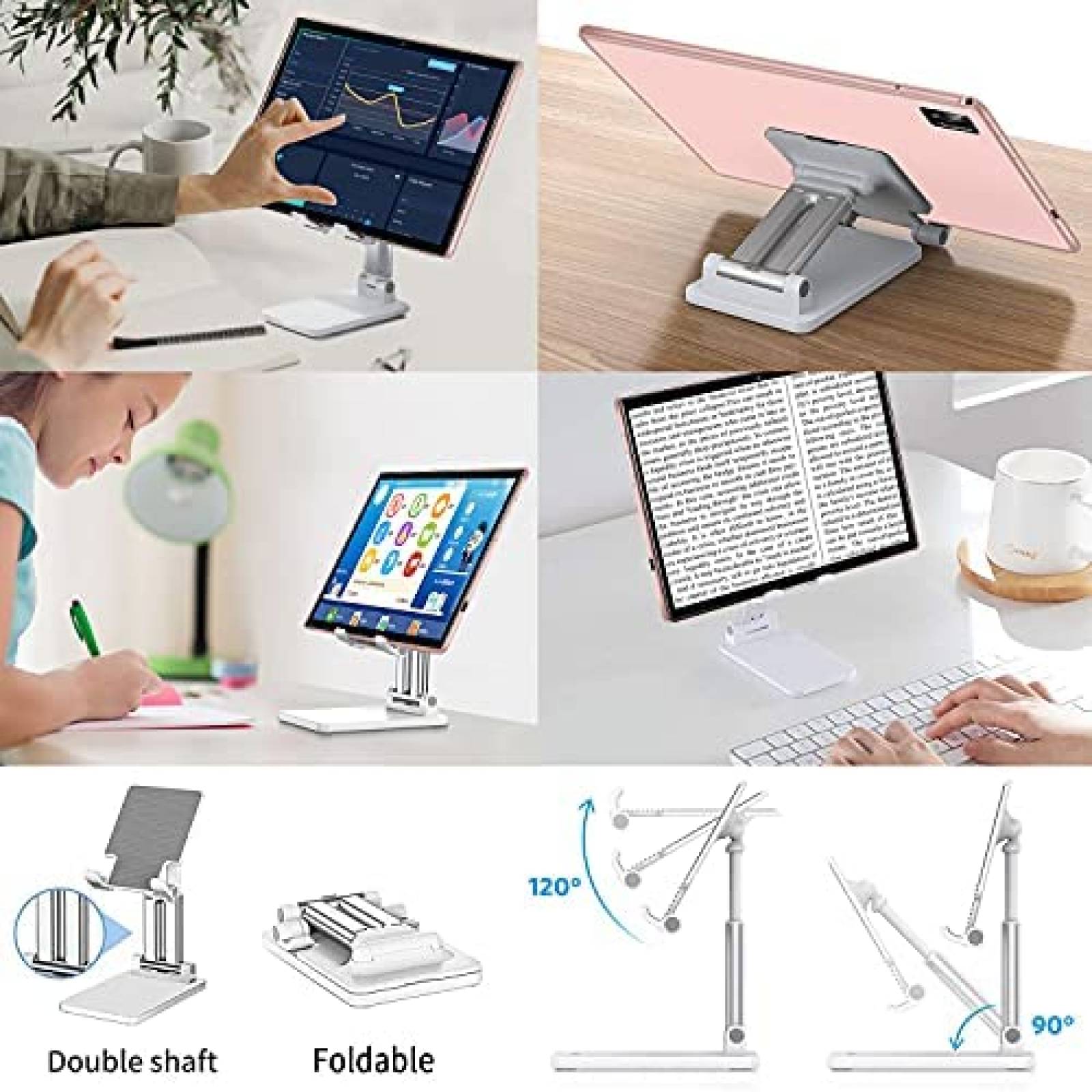 Tablet AOYODKG 10'' IPS 5GB RAM 128GB 8 Core Sim Dual -Rosa