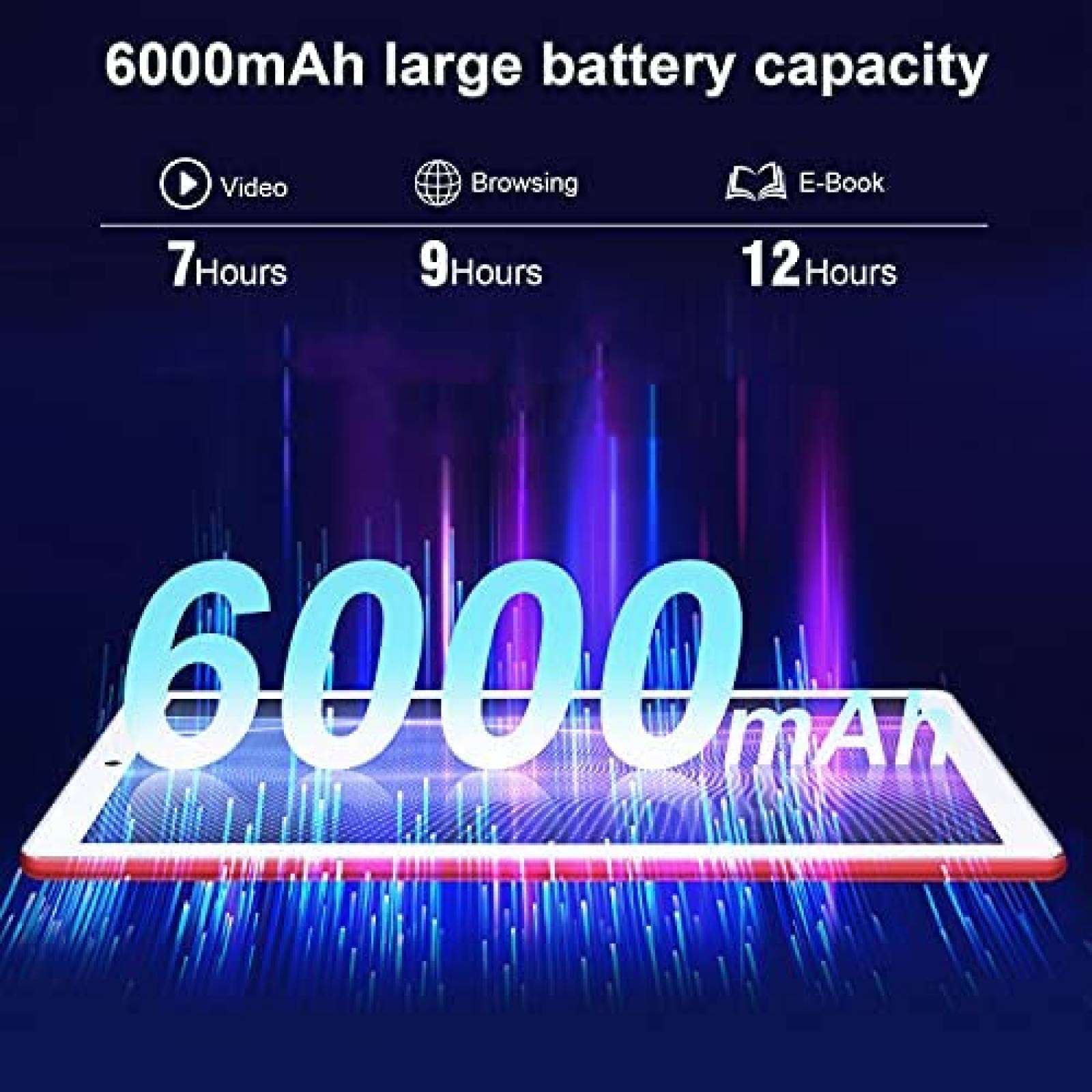 Tablet DUODUOGO 10'' OctaCore 4GB RAM 64GB+128GB -Rojo