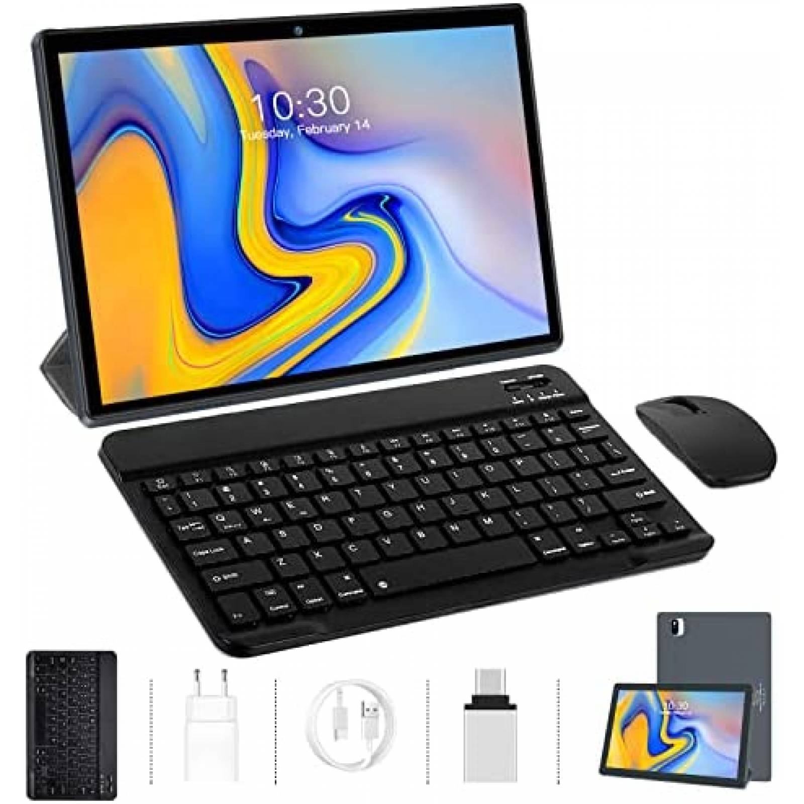 Tablet DUODUOGO 10'' QuadCore 4GB RAM 64GB ROM -Negro