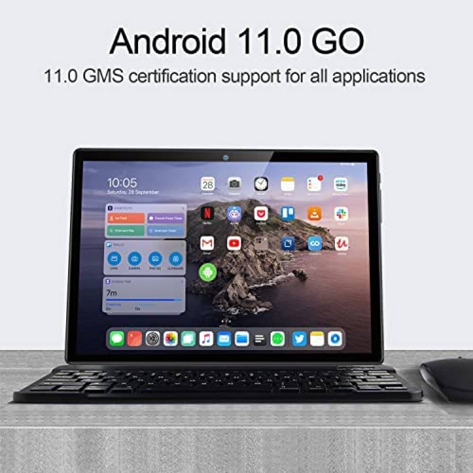 Tablet DUODUOGO 10'' QuadCore 4GB RAM 64GB ROM -Negro