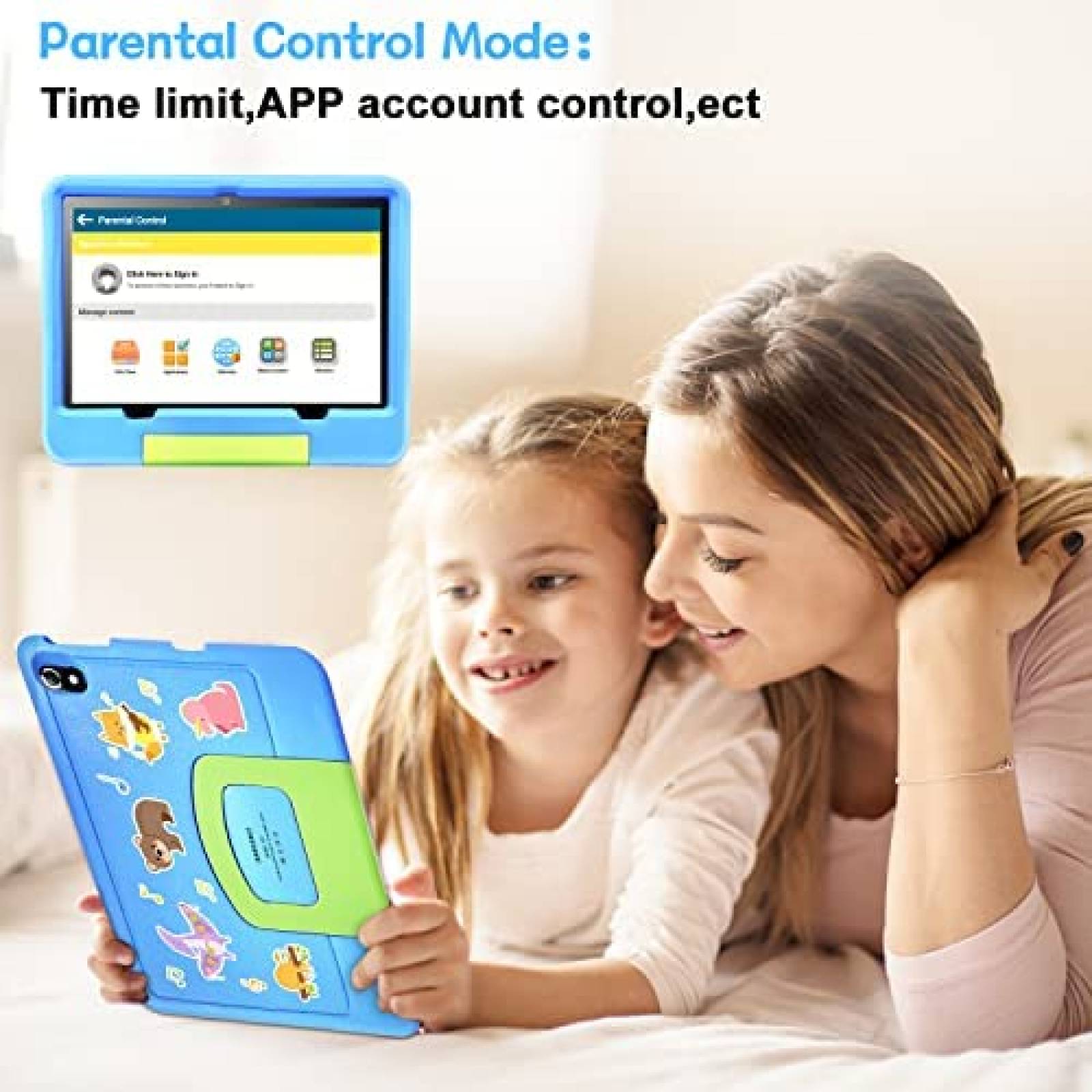 Tablet para Niños DUODUOGO 10'' Control Parental 64+4GB Azul