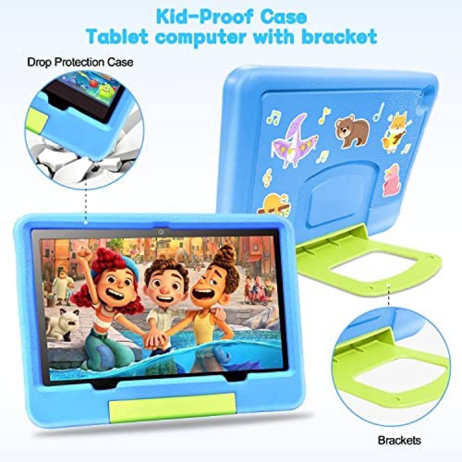 Tablet para Niños DUODUOGO 10'' Control Parental 64+4GB Azul