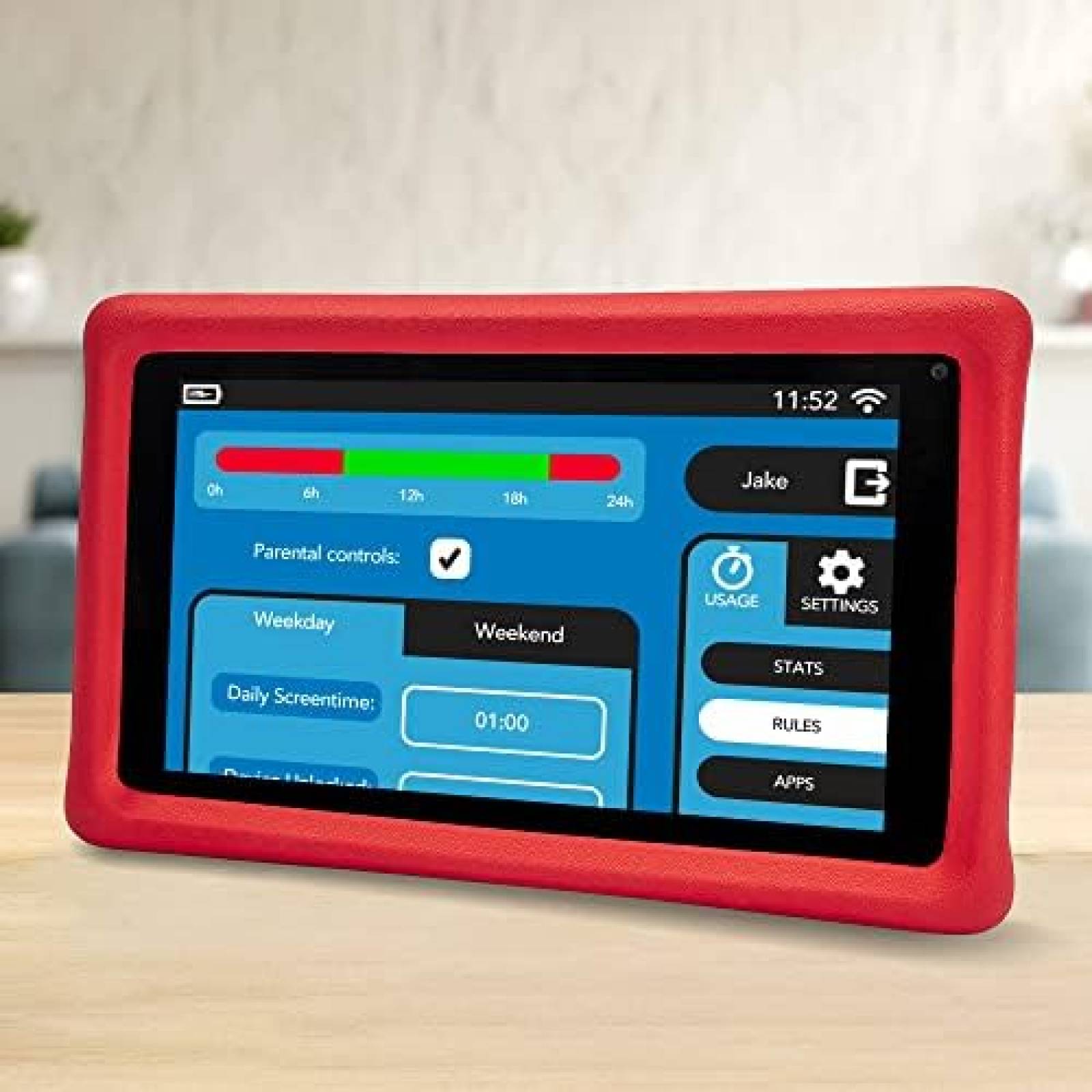 Tablet para Niños Pebble Gear 7'' Control Parental 16GB Rojo
