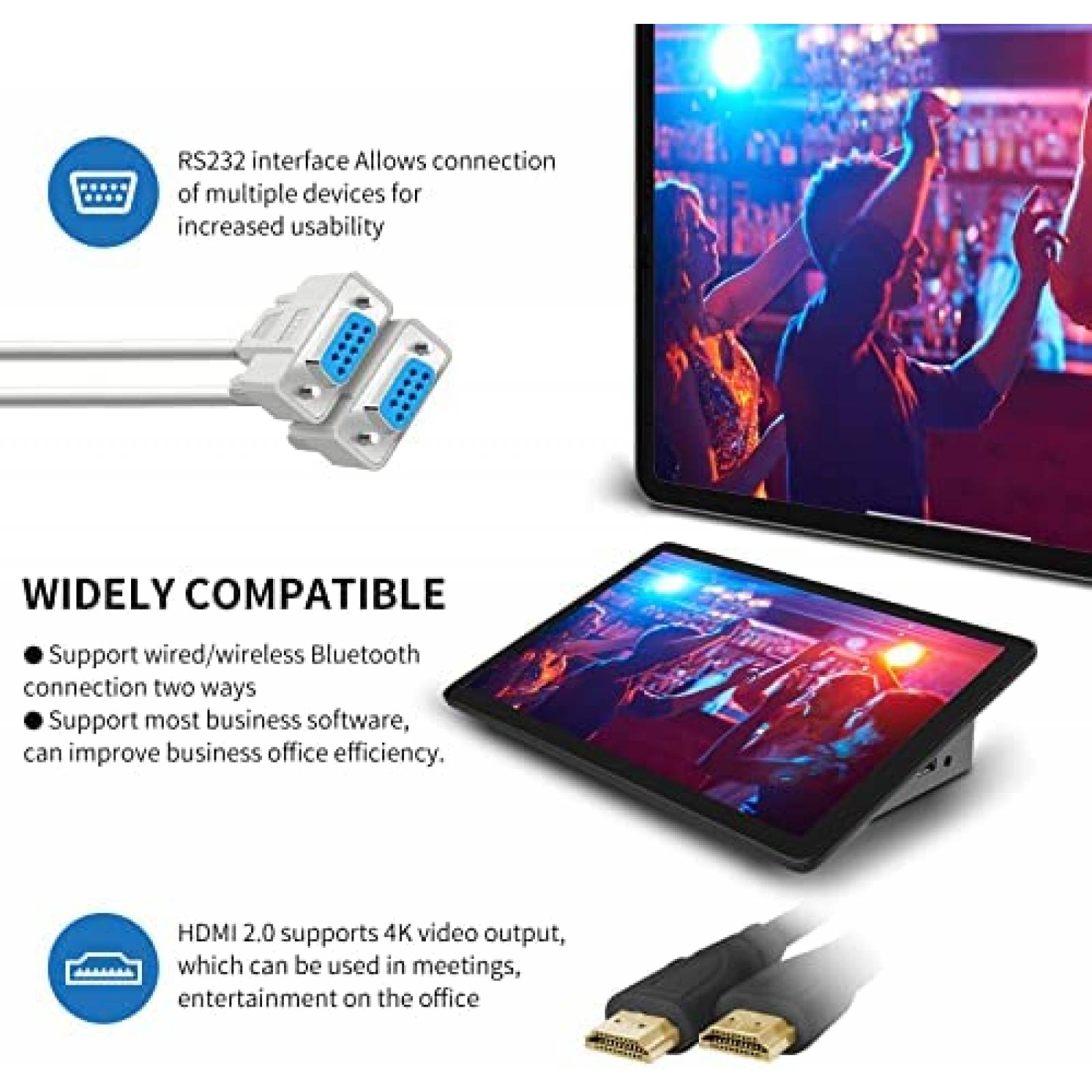 Mini PC HIGOLE 10'' Touch Intel CPU 8GB RAM 128GB Windows 11