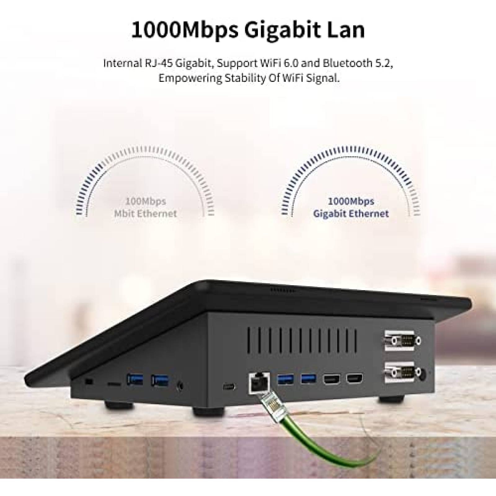 Mini PC HIGOLE 10'' Touch Intel CPU 8GB RAM 128GB Windows 11