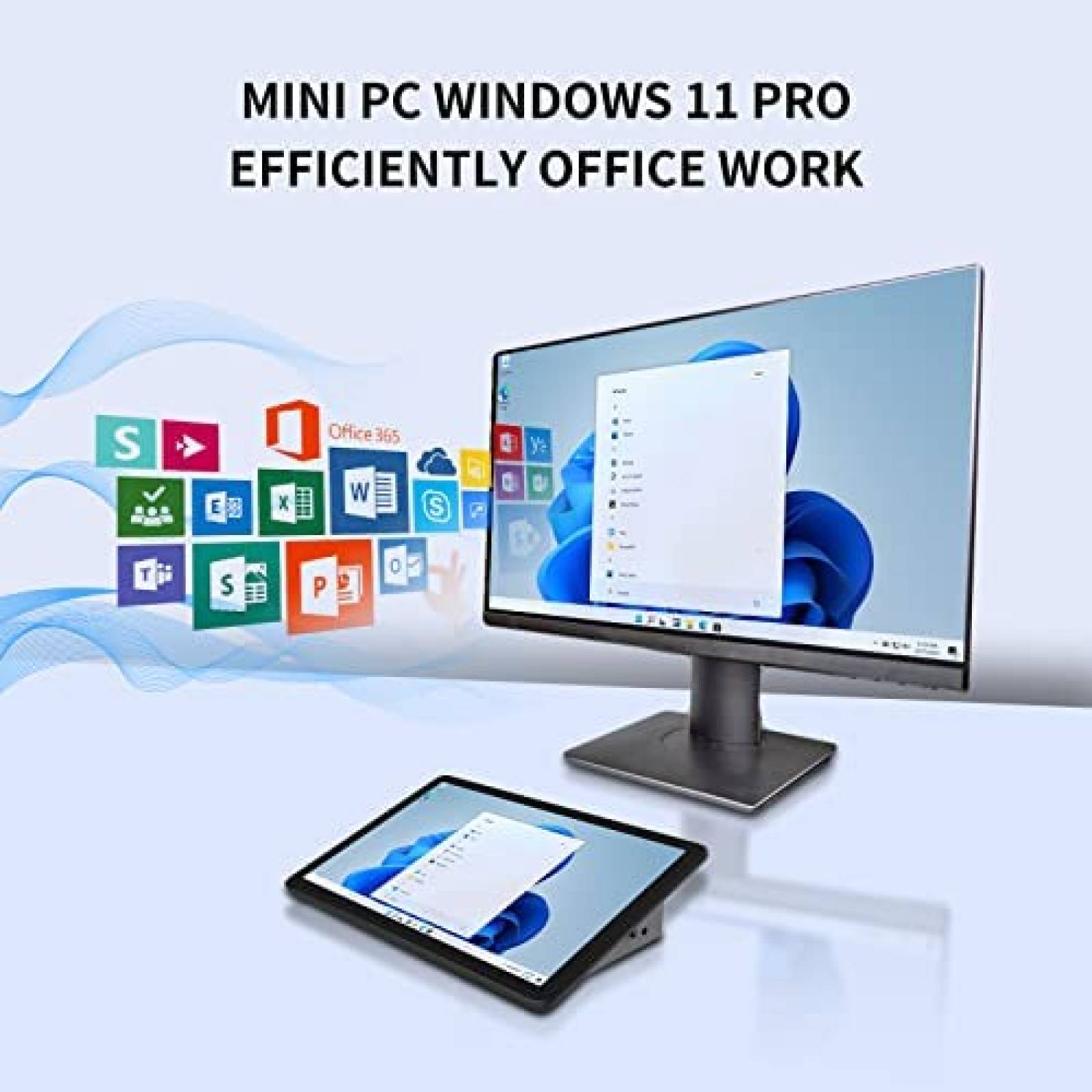 Mini PC HIGOLE 10'' Touch Intel CPU 8GB RAM 128GB Windows 11