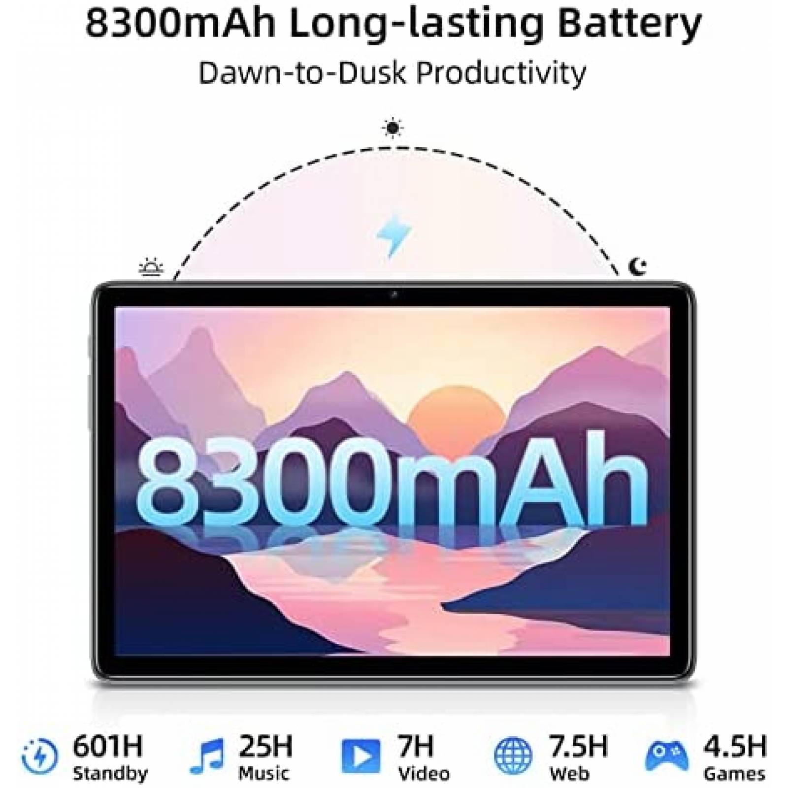 DOOGEE T10 Tablet 10.1 Zoll, 8 GB RAM, 128 GB Speicher, Blau – Android Tablet Für Alltag Und Unterhaltung