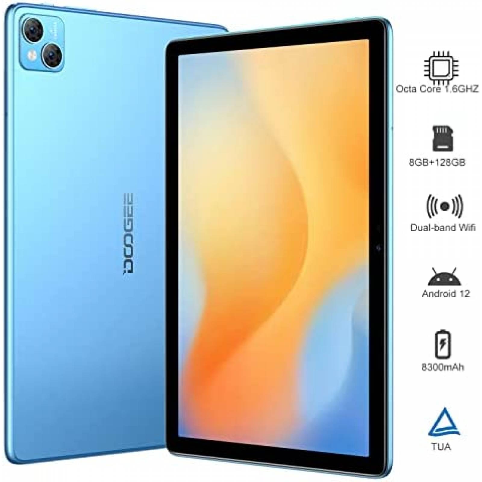 Tablet Gaming DOOGEE T10 10.1'' 15GB + 128GB Dual Sim -Azul