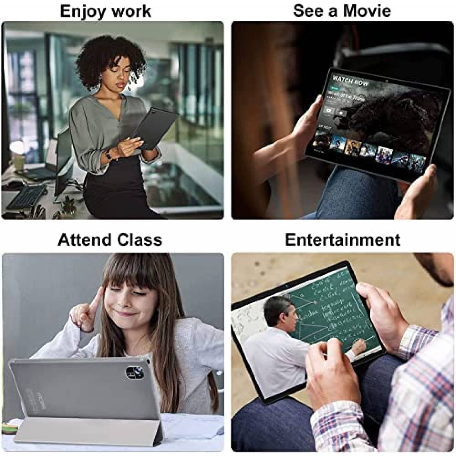 Tablet FACETEL 10.1'' 4GB RAM 128GB 8000mAh Teclado + Mouse