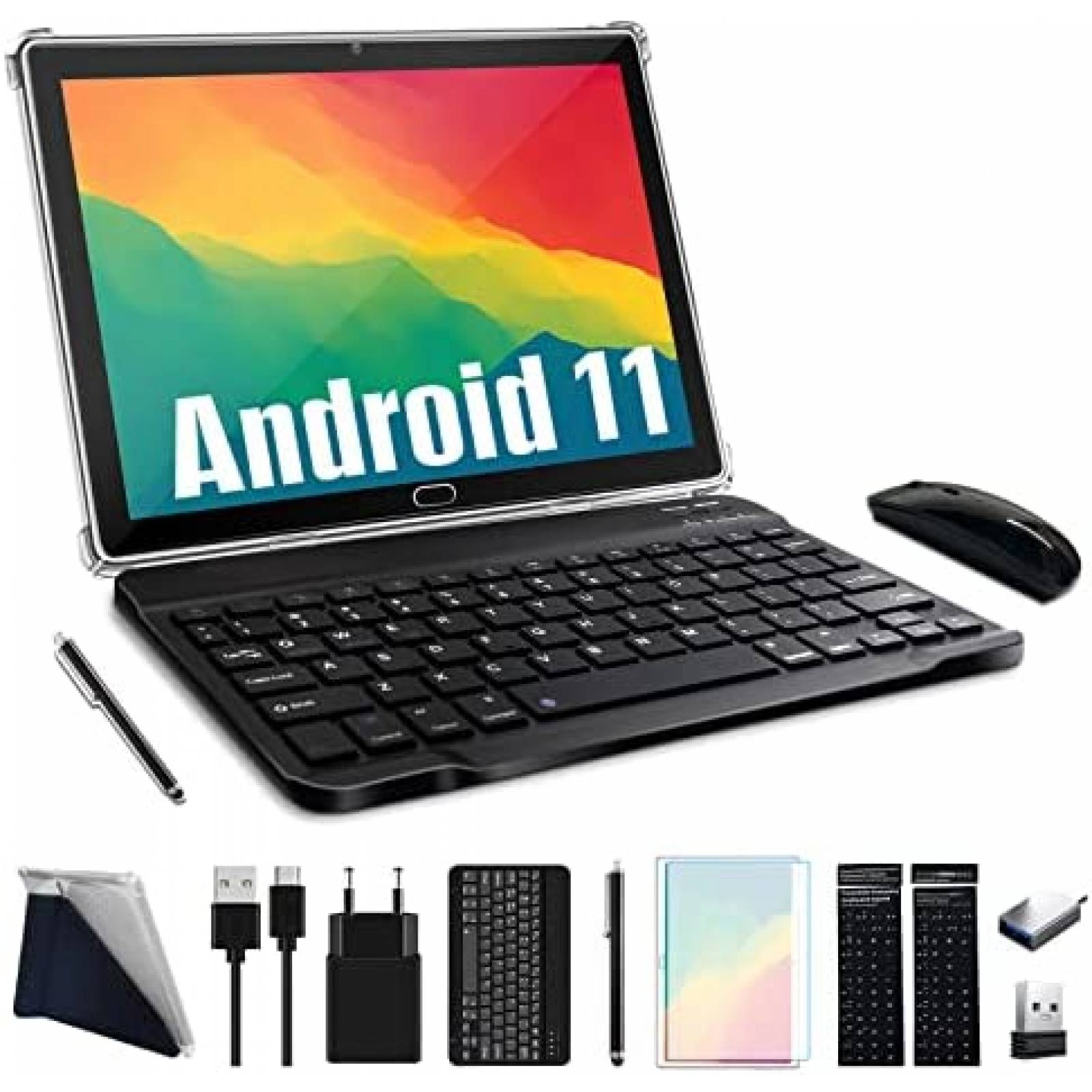 Tablet para Android, tableta de 10 pulgadas, tableta con doble SIM, tableta  de pantalla grande, rendimiento de primer nivel