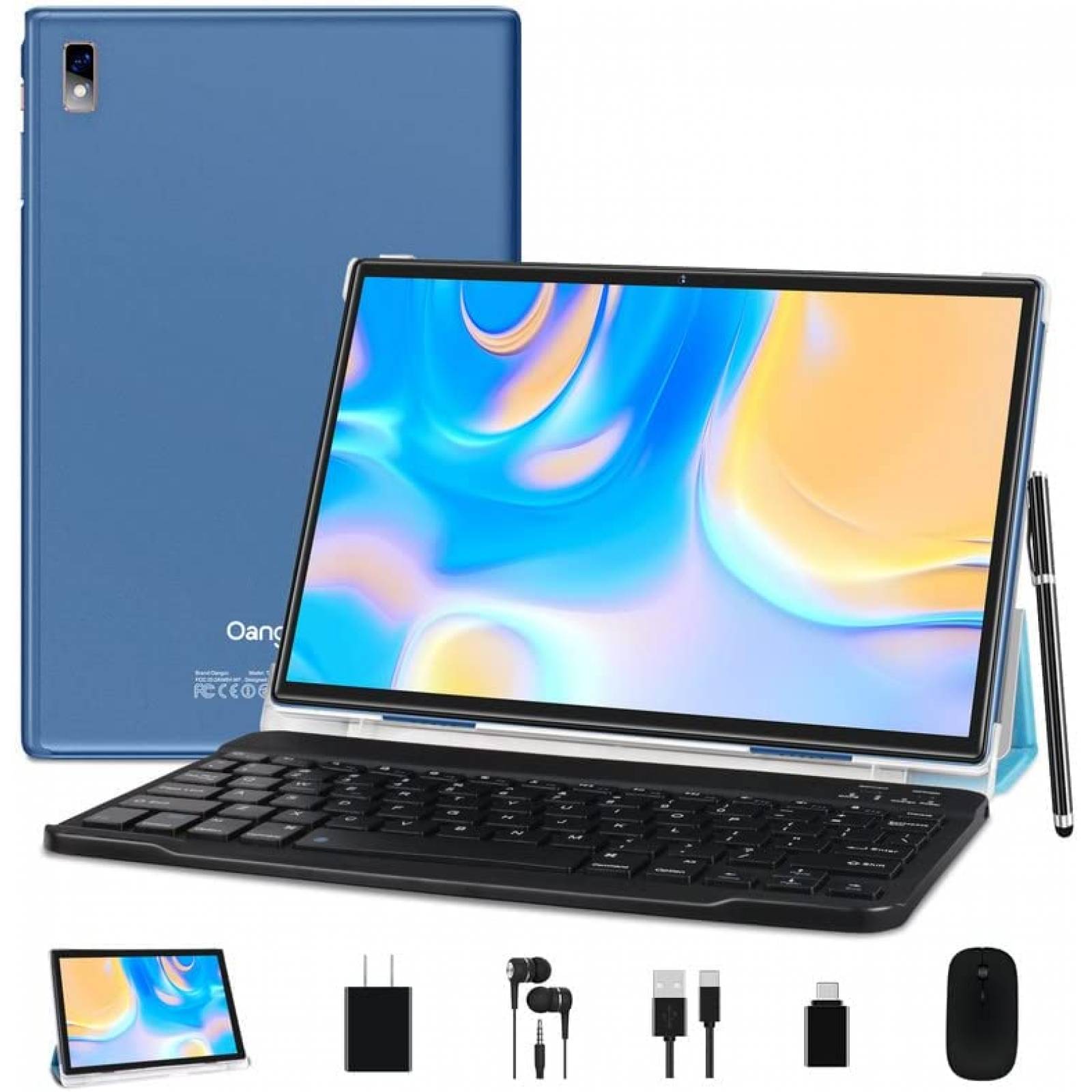 Tablet Oangcc A6 10.1'' 4GB RAM 64GB Teclado + Mouse -Azul