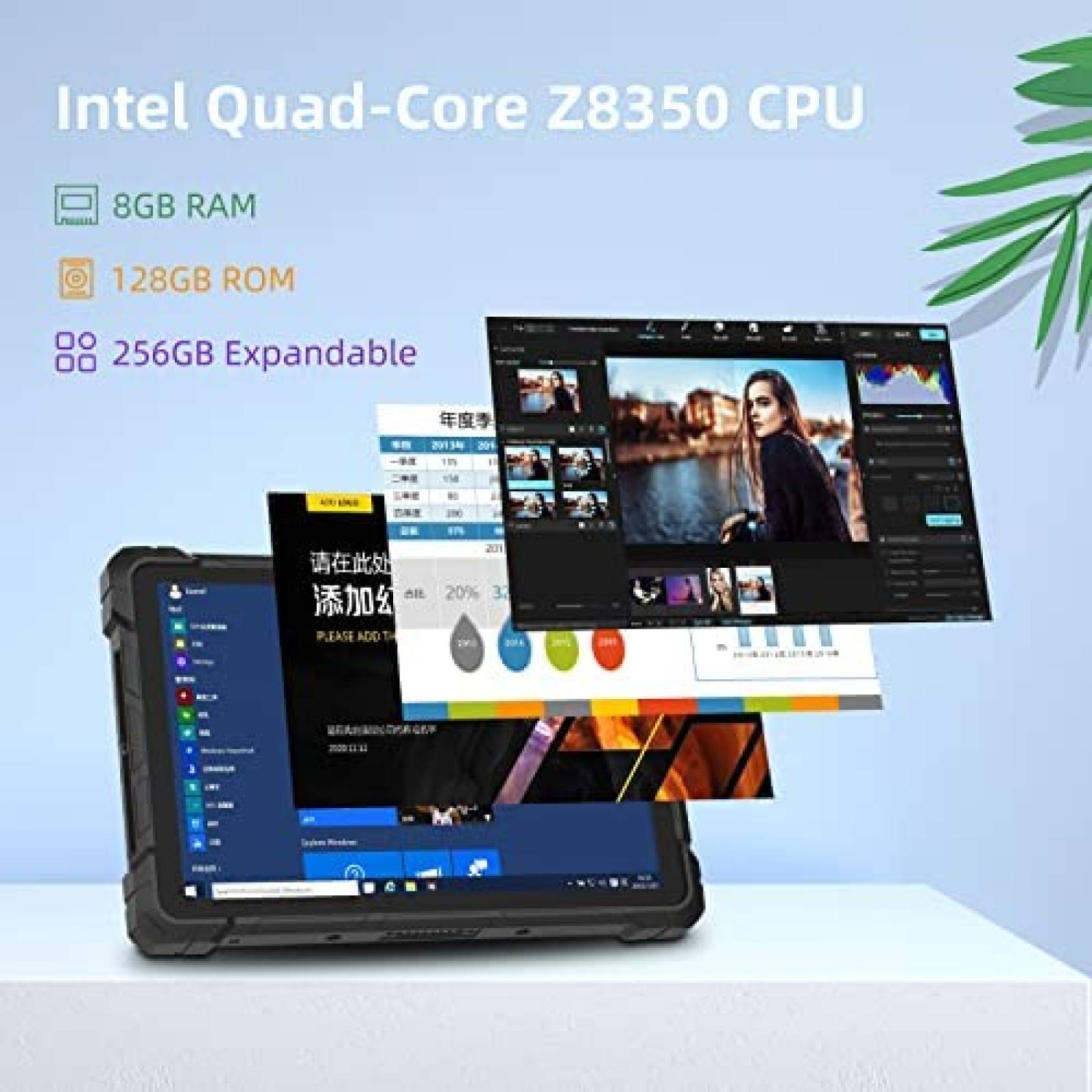 Tableta HIGOLE PC F7G 10.1 Pulgadas con 128 GB -Negro