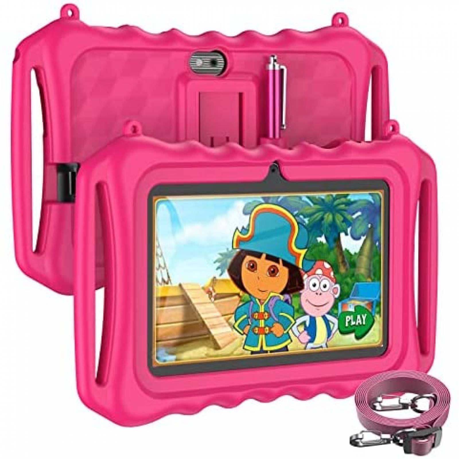 Tablet para Niños Xgody 7'' 3GB RAM 32GB Resistente -Rosa