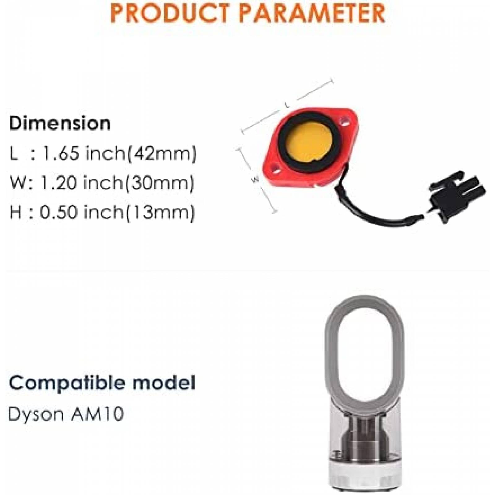 Pieza de Repuesto para Humidificador Kuflant para Dyson AM10
