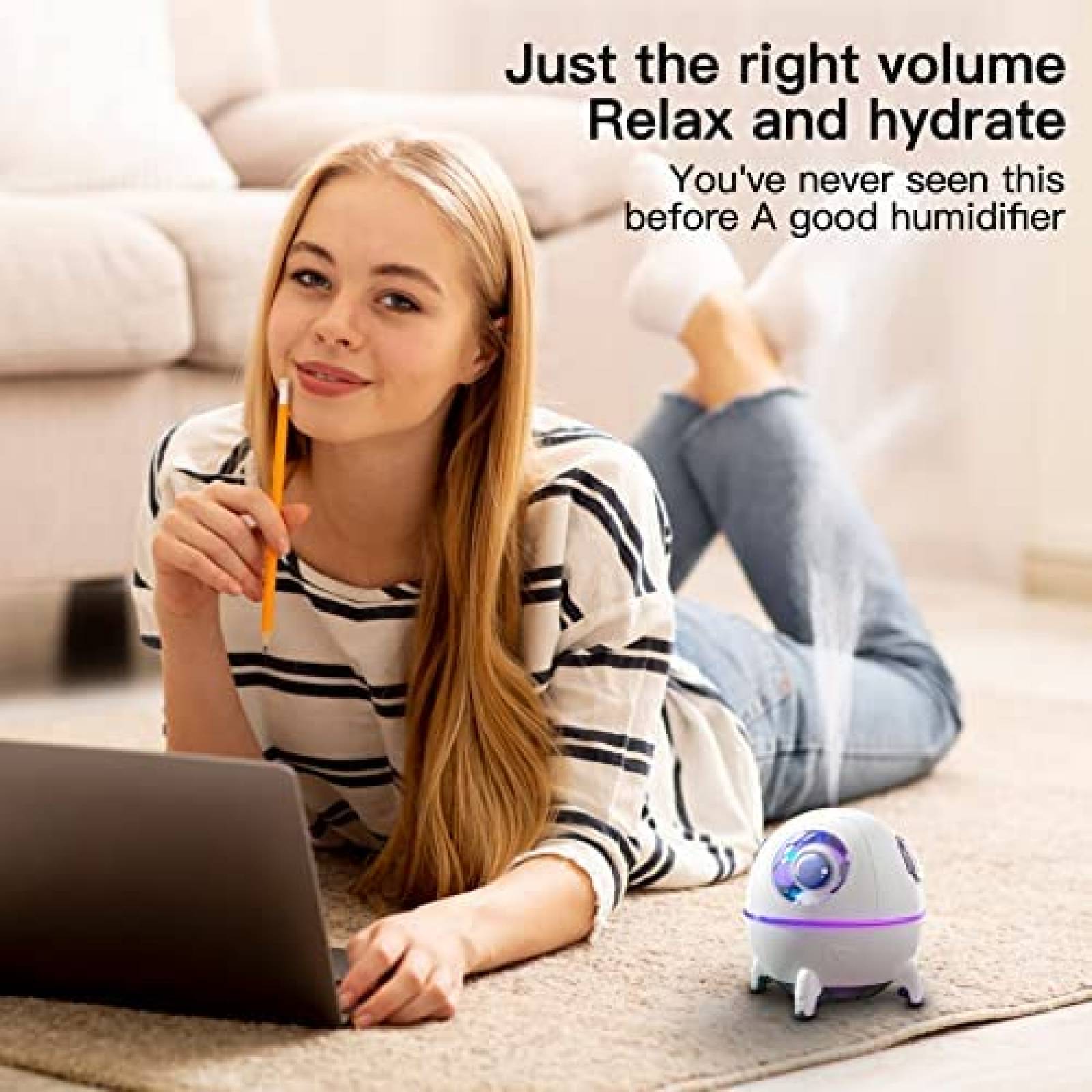 Humidificador YA MI 220ml Portatil USB C Decorativo -Blanco