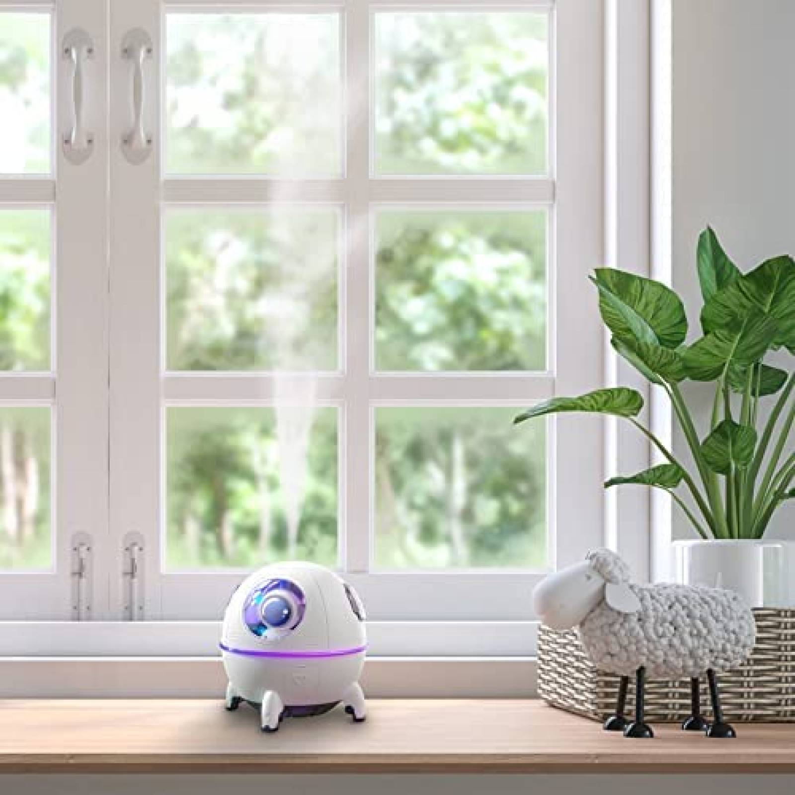 Humidificador YA MI 220ml Portatil USB C Decorativo -Blanco