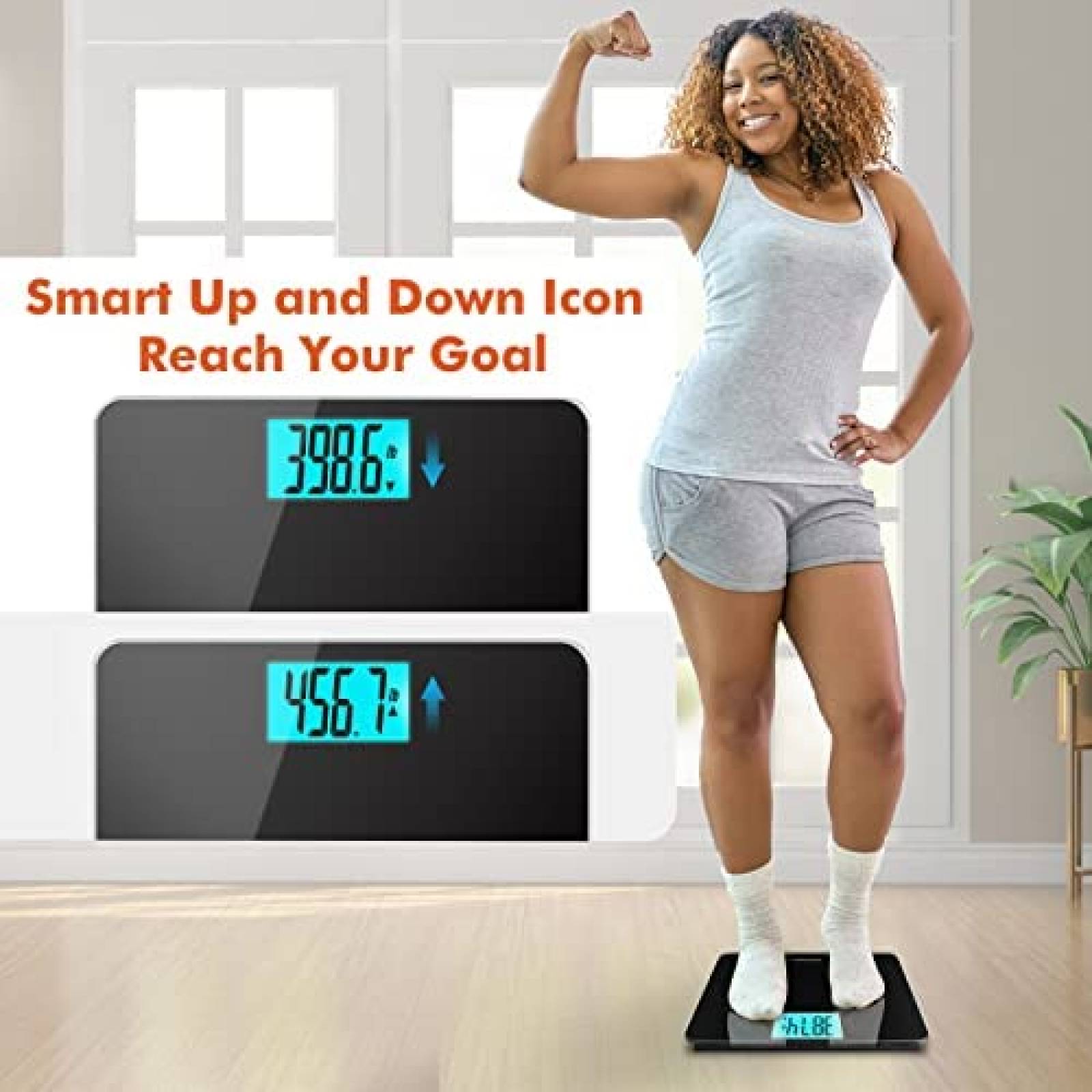 Bascula Digital Zoetouch Cap. Max. 255Kg LCD 4.2'' -Negro