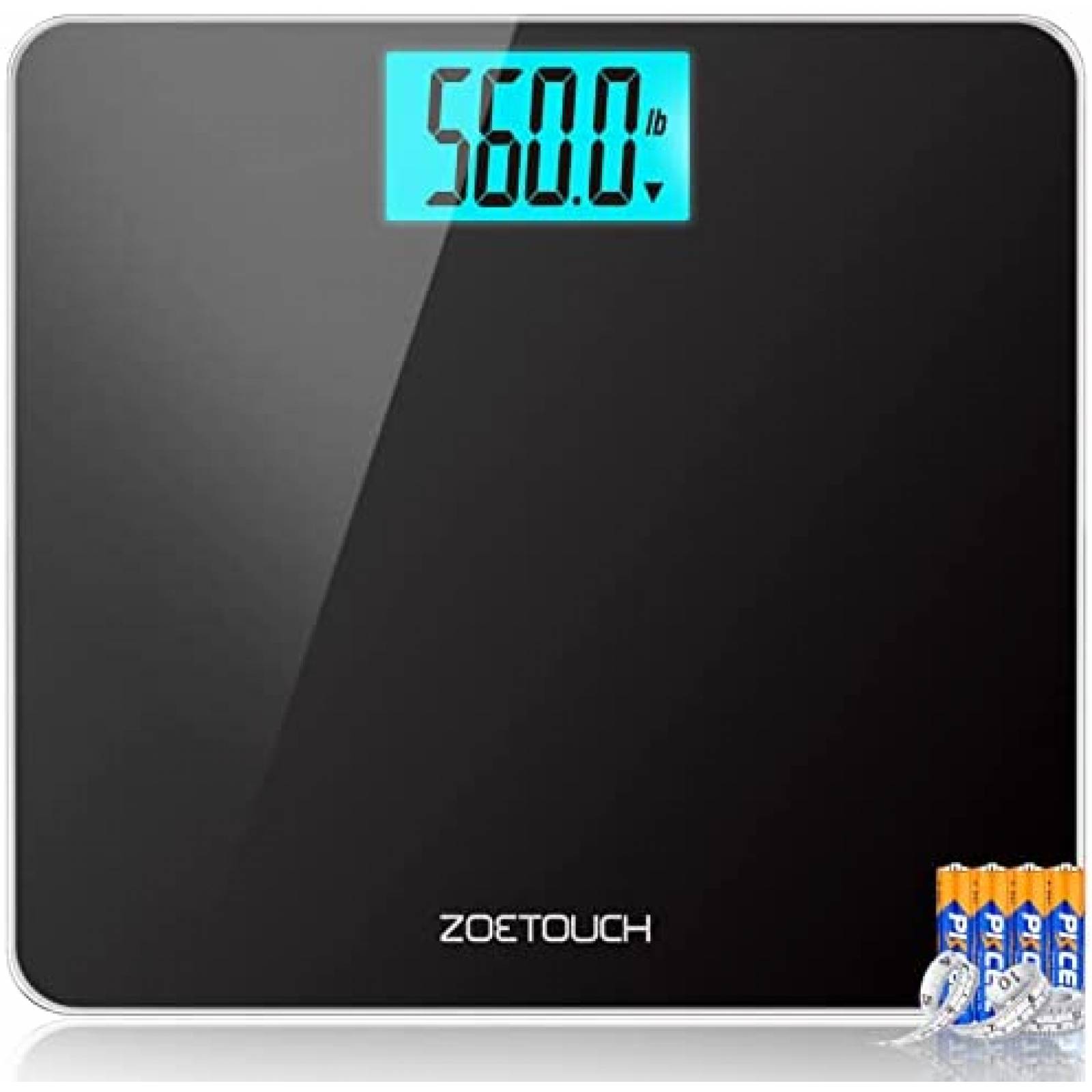 Bascula Digital Zoetouch Cap. Max. 255Kg LCD 4.2'' -Negro