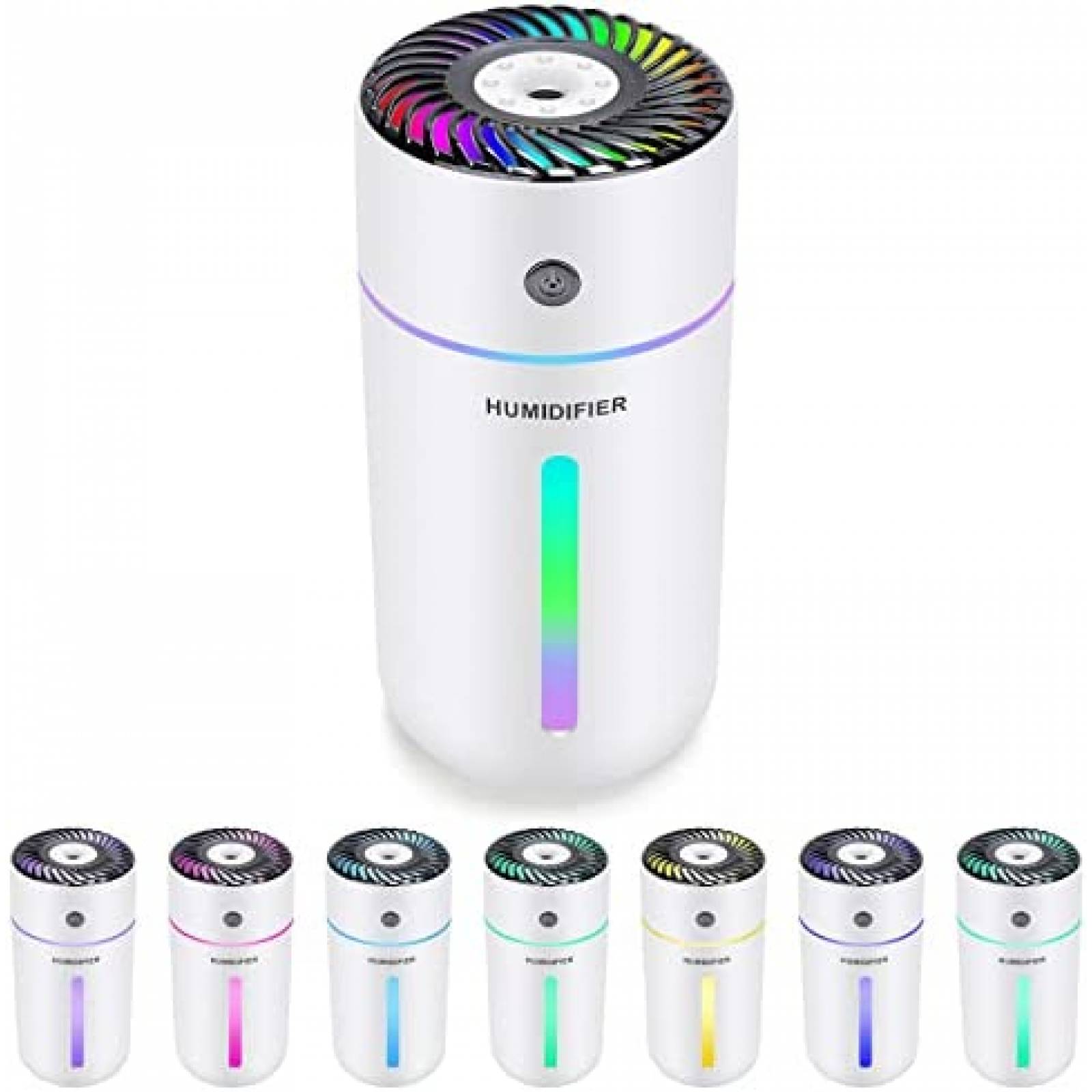 Humidificador Kivors 300ml Portatil Luz de Noche Bateria 8H