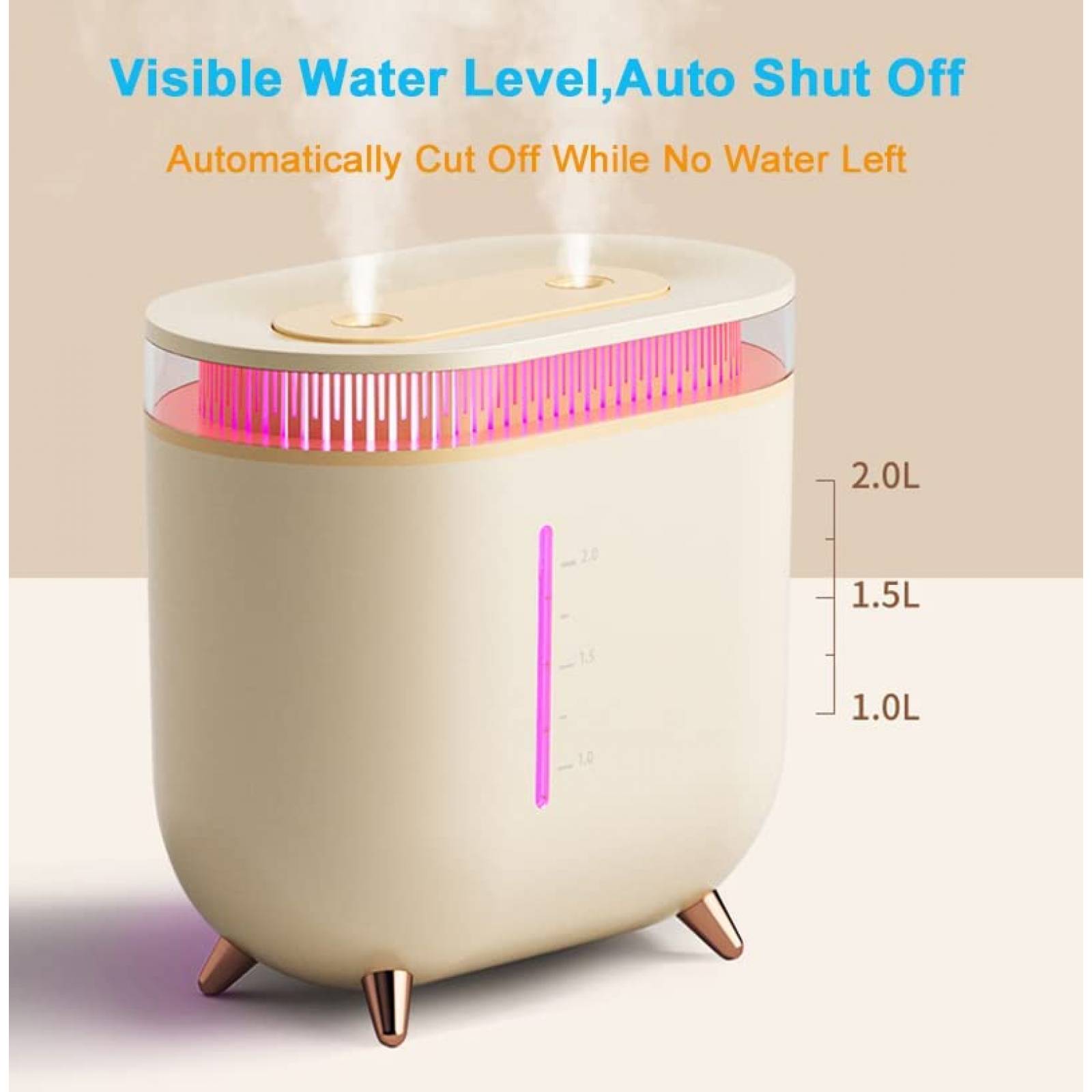 Humidificadores Smocu para Habitacion Cap. 2L -Blanco